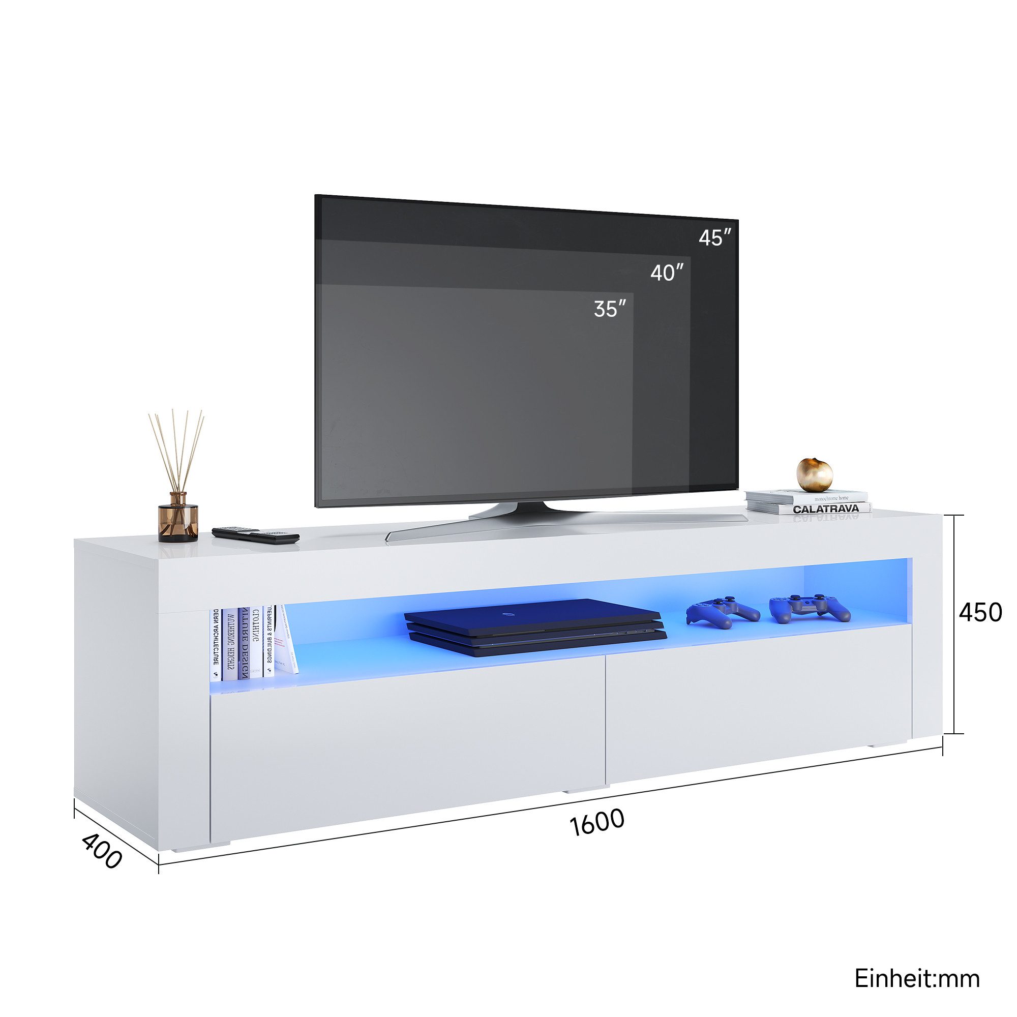SONNI TV-Schrank TV-Schränke mit LED Beleuchtung günstig online kaufen