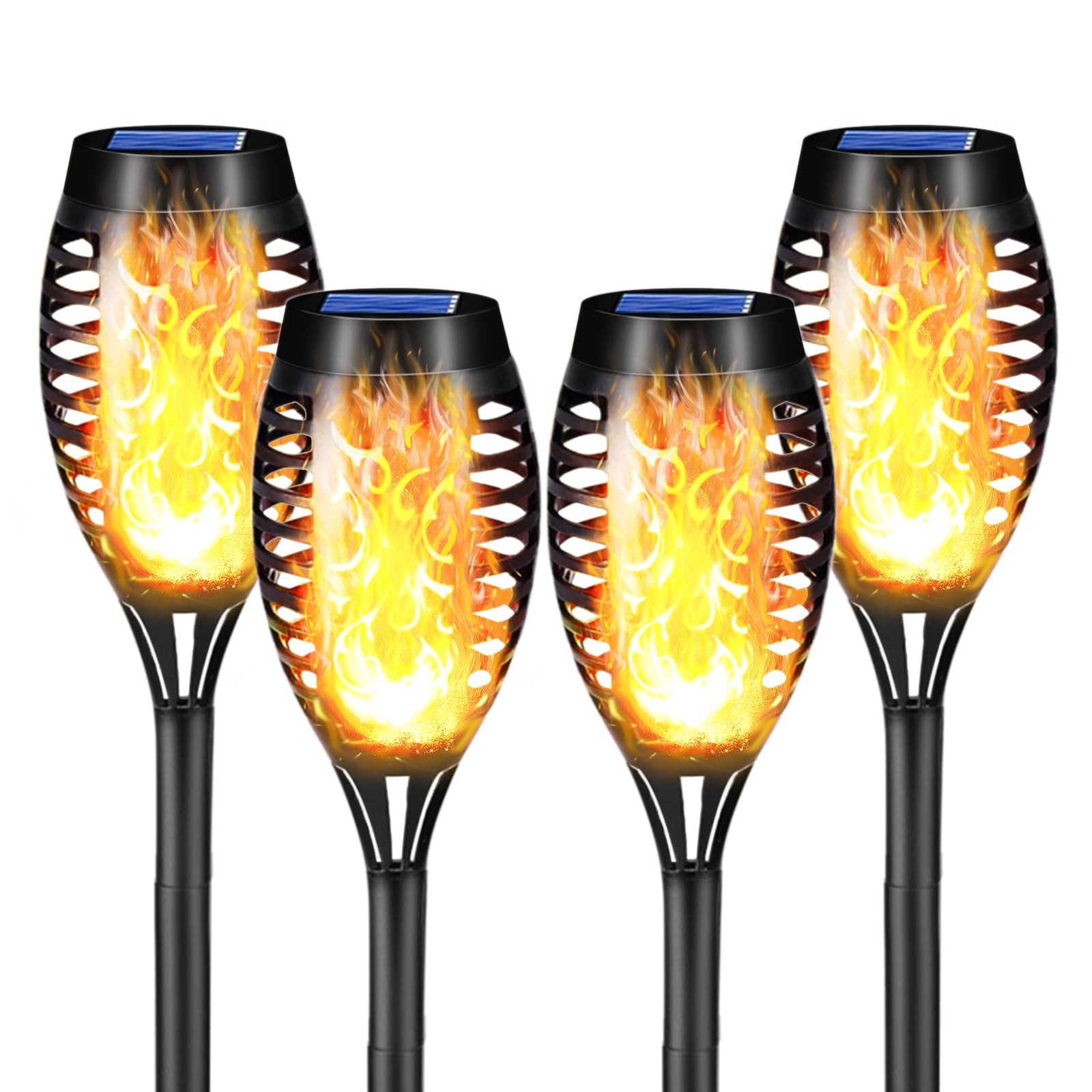 LQWELL LED Solarleuchte Solarleuchten Solar Fackellicht für Außen Garten, L günstig online kaufen