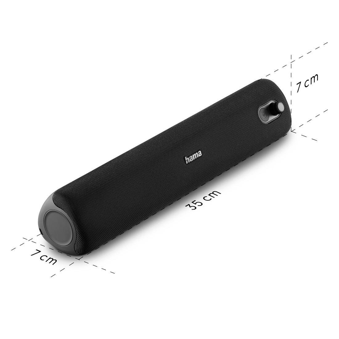 Hama Tragbarer Bluetooth-Lautsprecher wasserdicht (Bluetooth, Klinke, (wasserdicht) Bluetooth-Lautsprecher 20W)