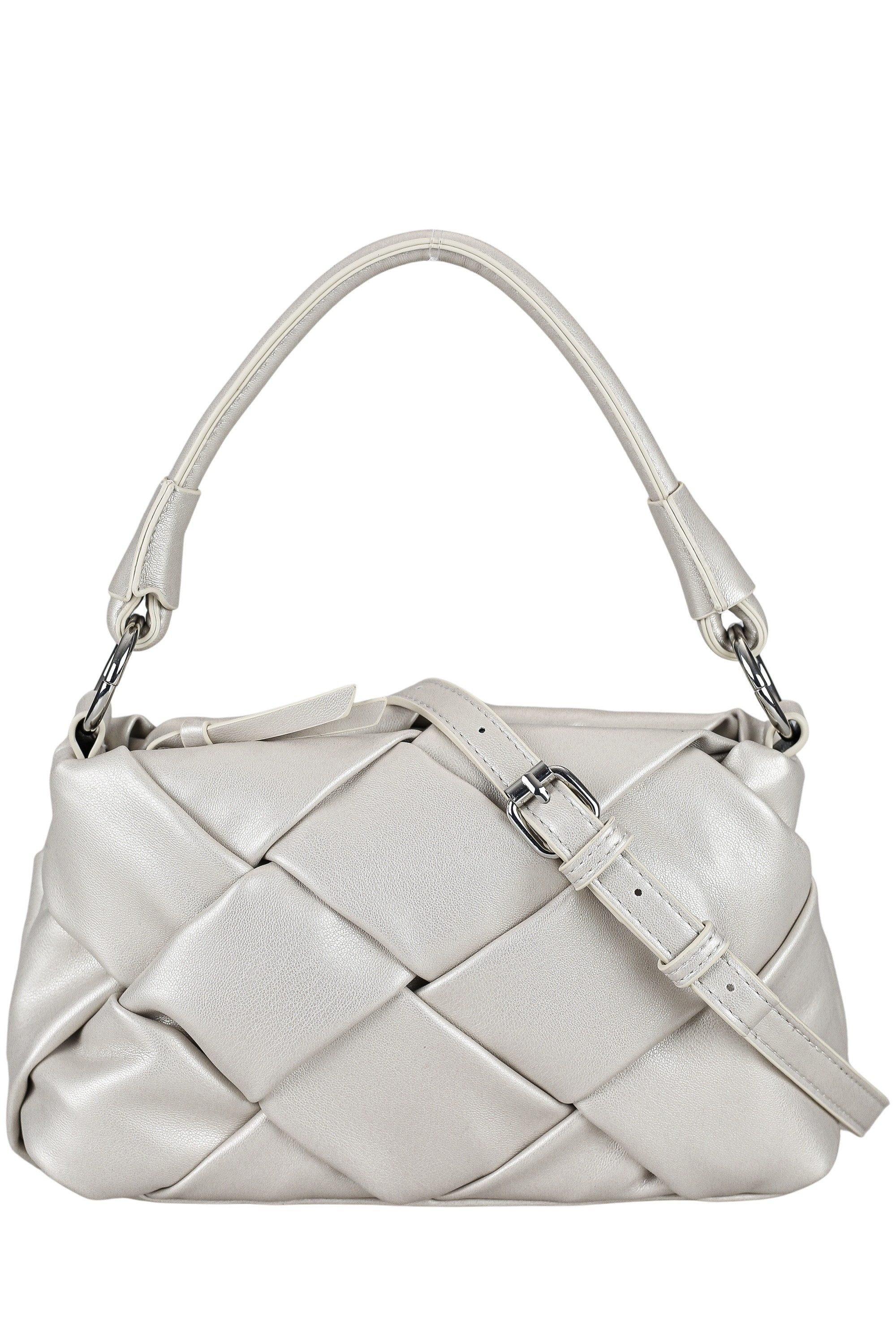 COLLEZIONE ALESSANDRO Schultertasche Giorgia, Elegante Flechttasche mit Trageriemen