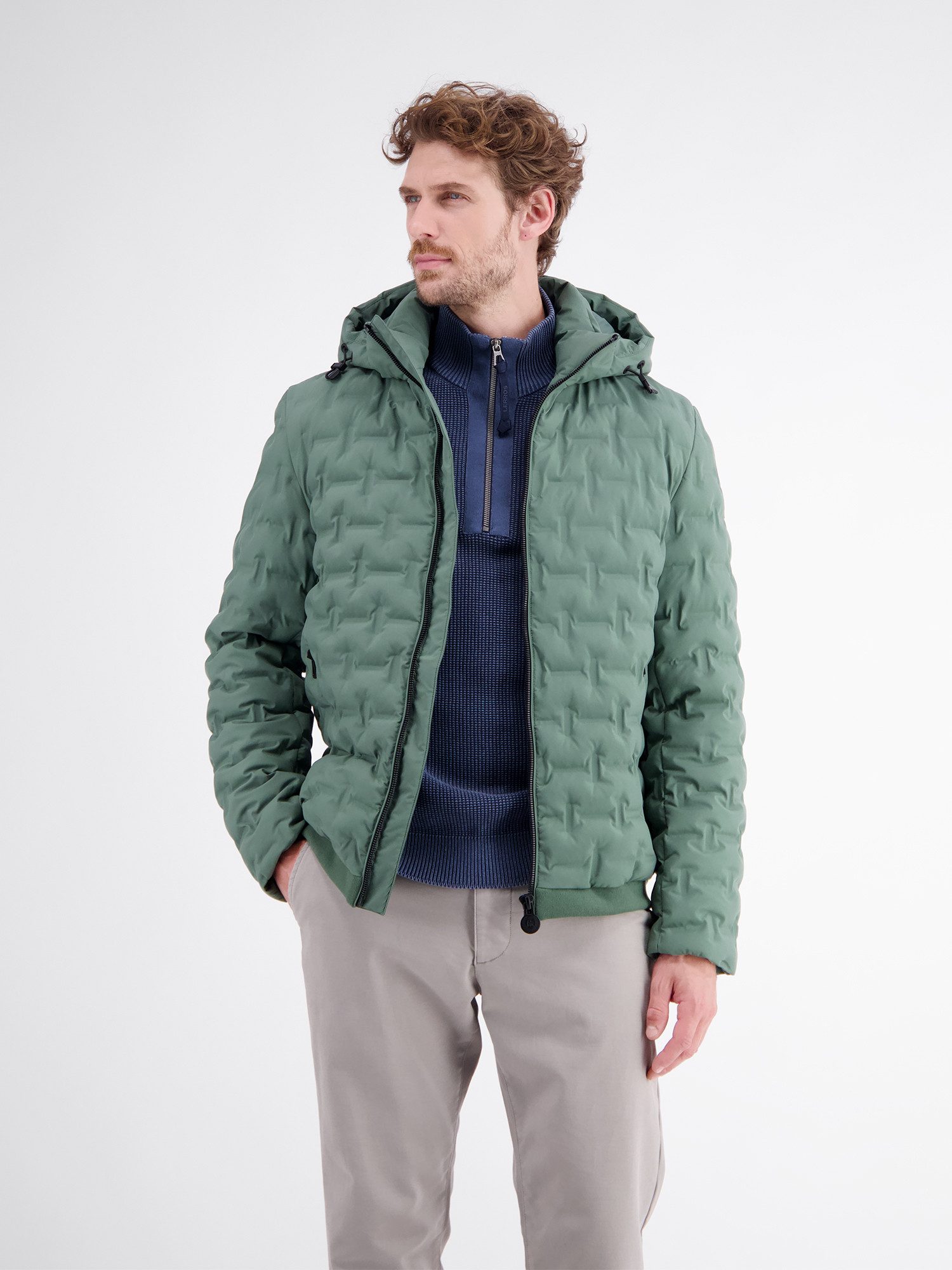 LERROS Steppjacke Wärmende Funktions-Steppjacke mit abnehmbarer Kapuze