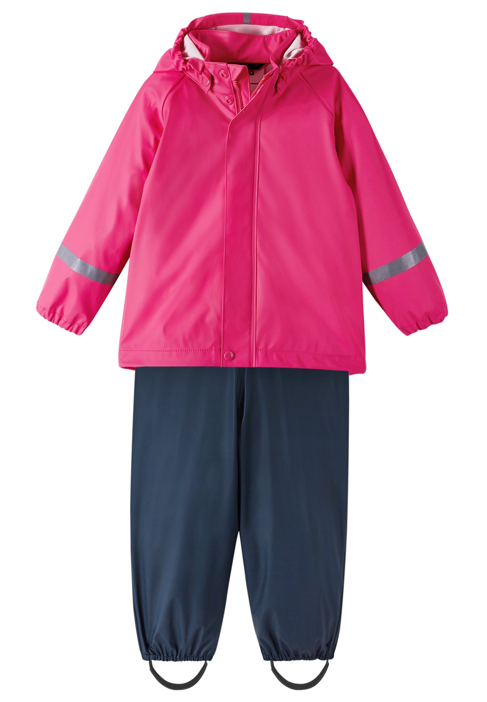 reima Regenoverall Tihku abnehmbare, elastische Hosenträger Candy pink