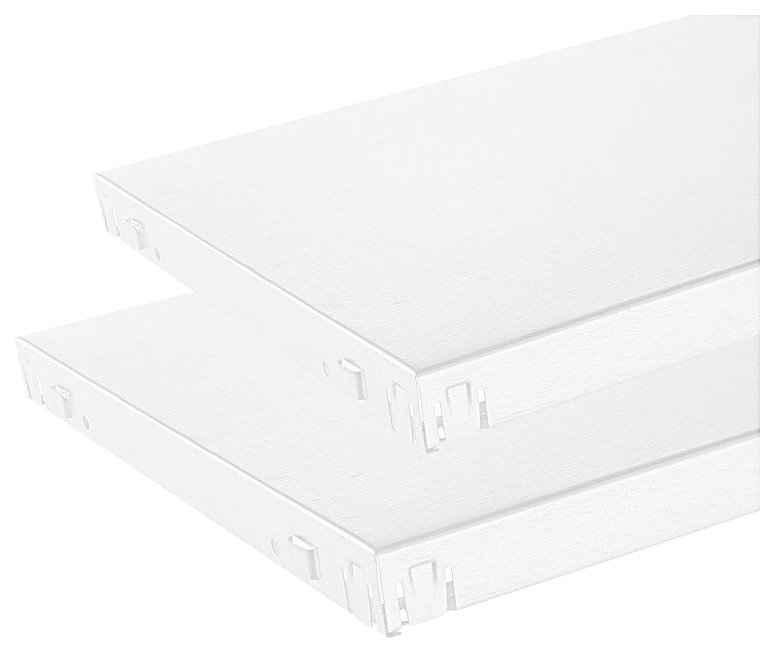 SCHULTE Regalwelt Regalelement Stecksystem-Fachboden PowerMax, 2 Stück weiß, 1000x500 mm