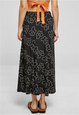 URBAN CLASSICS Jerseyrock Damen Ladies Viscose Midi Skirt (1-tlg)