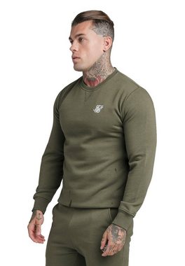 Siksilk Sweater SikSilk Crewneck Herren CREW SWEATER SS-18904 Khaki