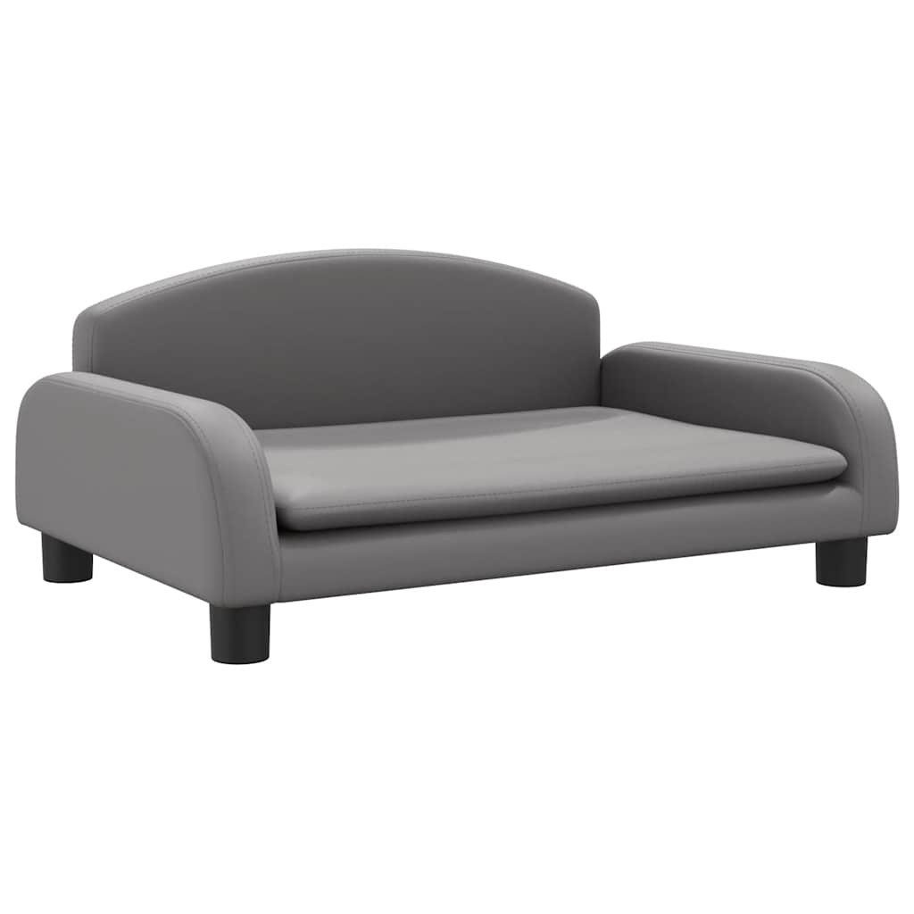 vidaXL Babymöbel-Set Kindersofa Grau 70x45x30 cm Kunstleder