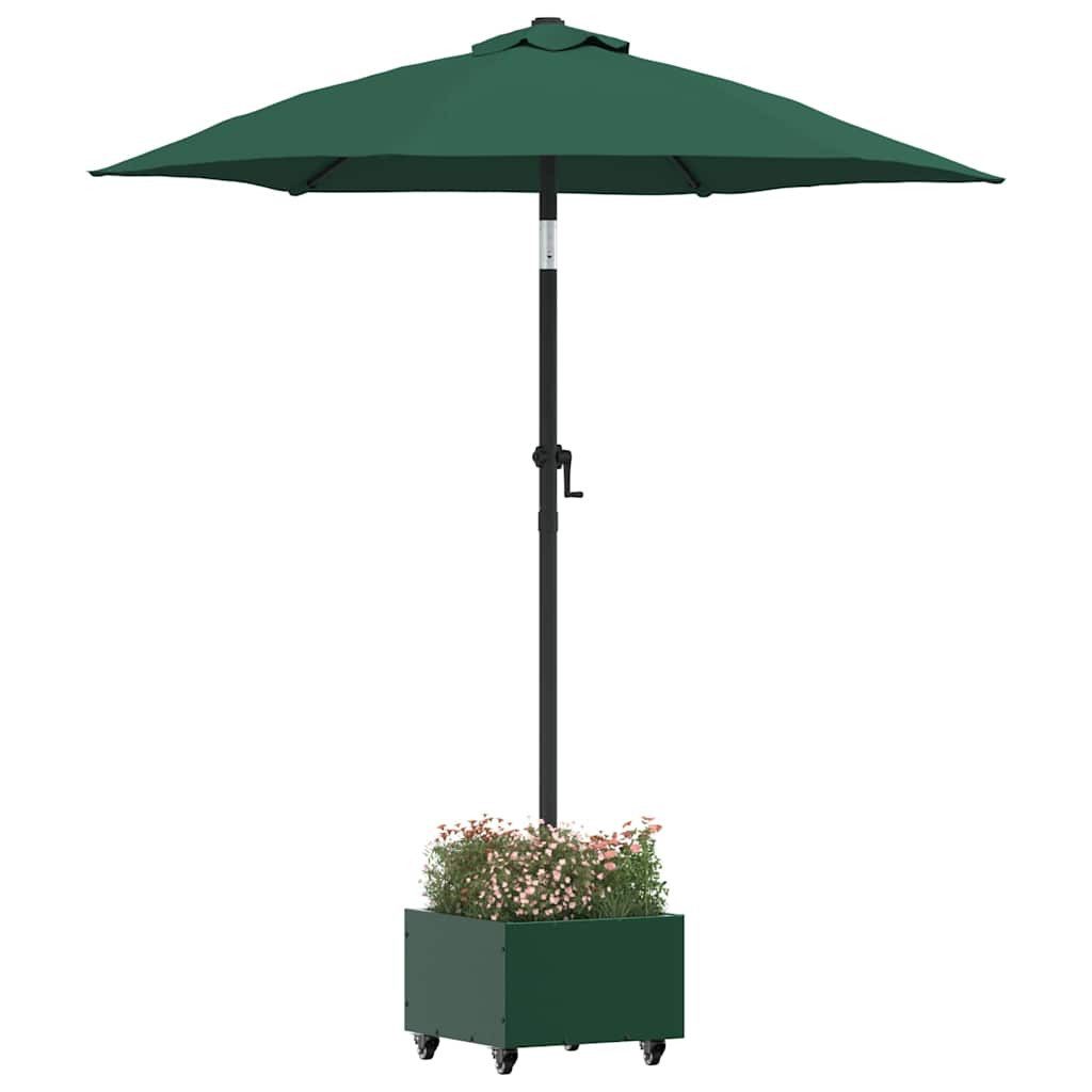 vidaXL Schirmhalter Sonnenschirmständer 11.75 kg Grün Stahl Quadratisch, 1 tlg. – Bild 3 von 5
