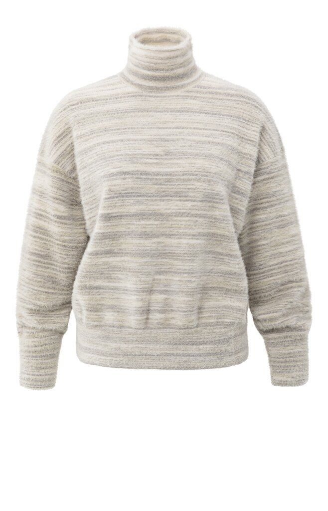 YAYA Rollkragenpullover Pullover mit dezenten Streifen günstig online kaufen