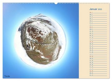 CALVENDO Wandkalender Teneriffa - kleine Planeten (Premium, hochwertiger DIN A2 Wandkalender 2023, Kunstdruck in Hochglanz)