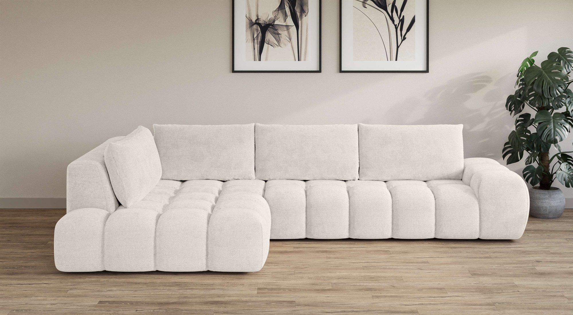 OTTO home Ecksofa "AZITA klein, L-Form, elegant und bequem Designsofa in Bu günstig online kaufen