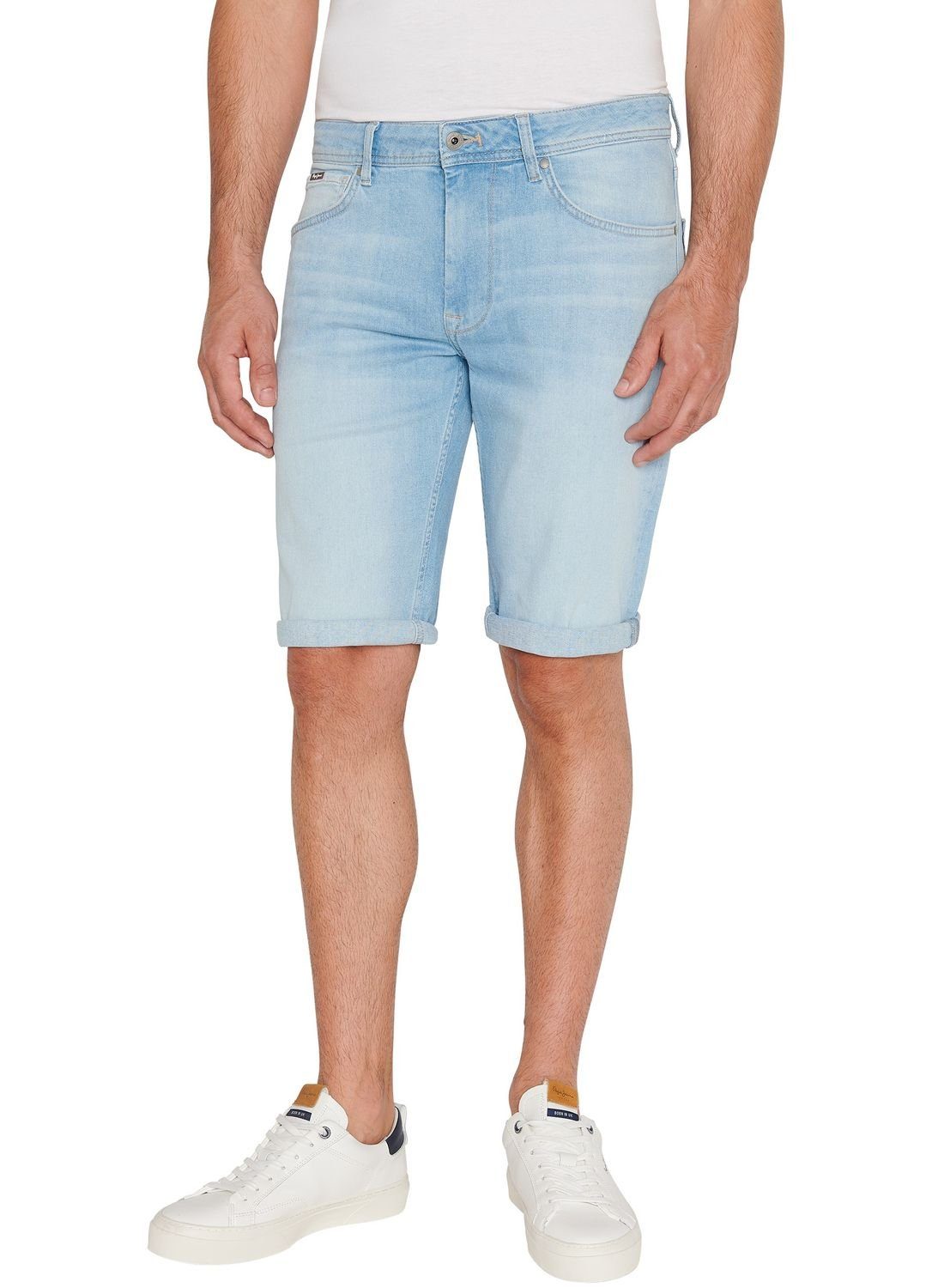 Pepe Jeans Jeansshorts STRAIGHT SHORT mit Stretch