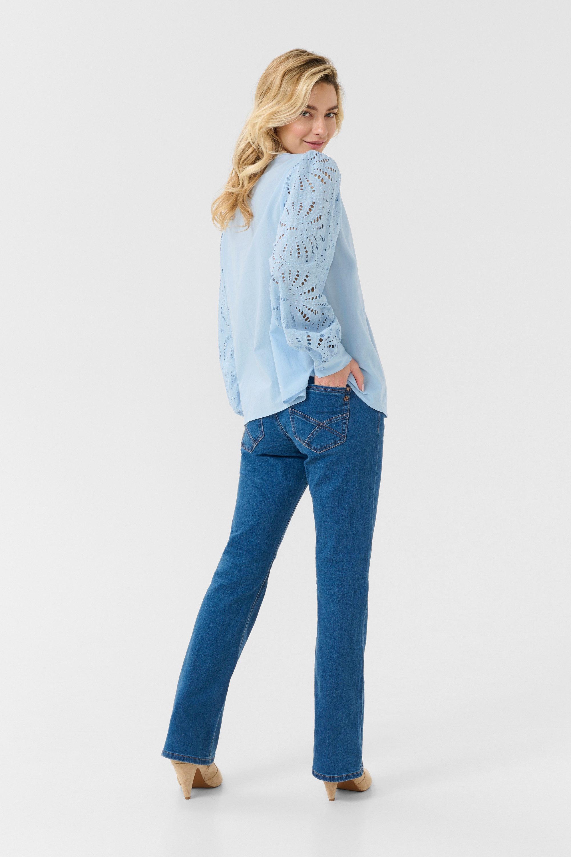 Kurzarmbluse Kurzarm-Bluse CRDiana