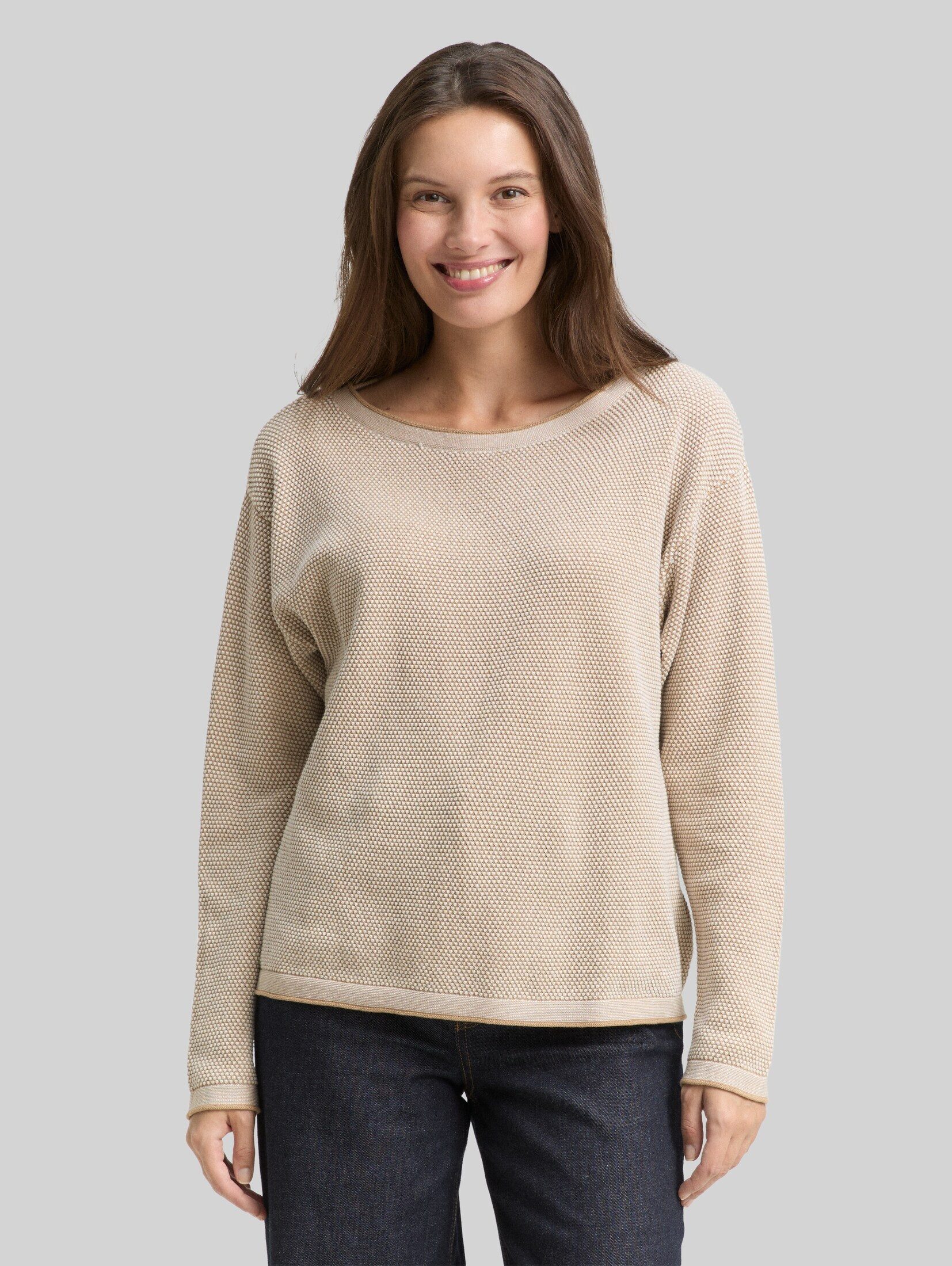 TOM TAILOR Strickpullover Pullover & Strickjacken Loose Fit Strickpullover aus Baumwolle