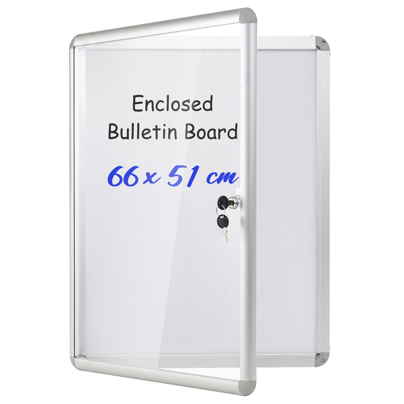 COSTWAY Magnettafel, Mit magnetische & beschreibbare Rückwand, Aluminiumrahmen