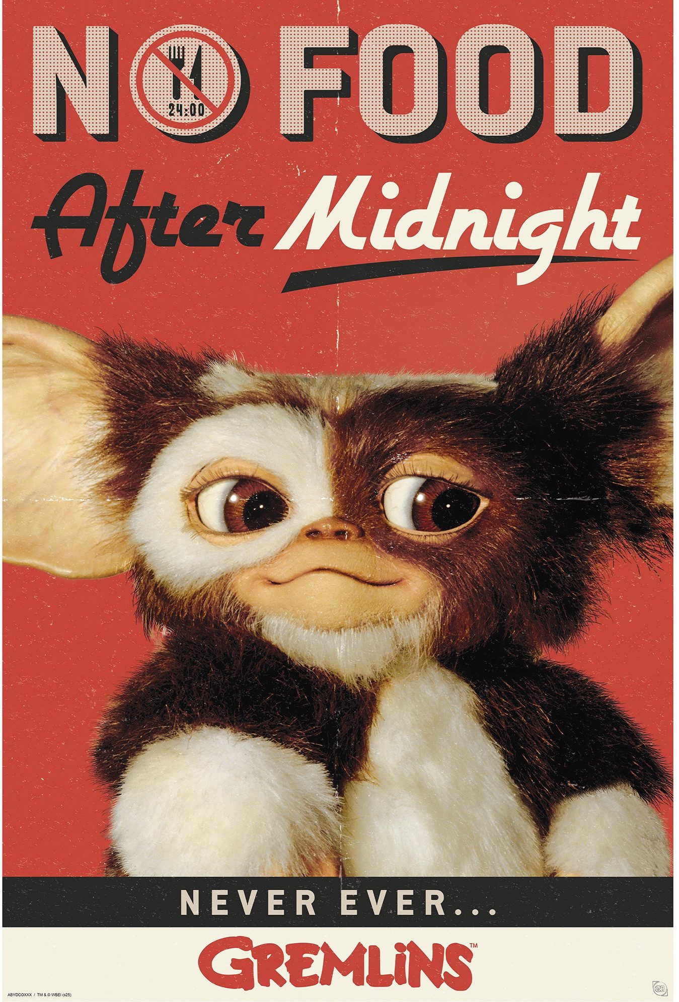 Poster Gremlins - No Food after Midnight - Poster 61x91,5 cm
