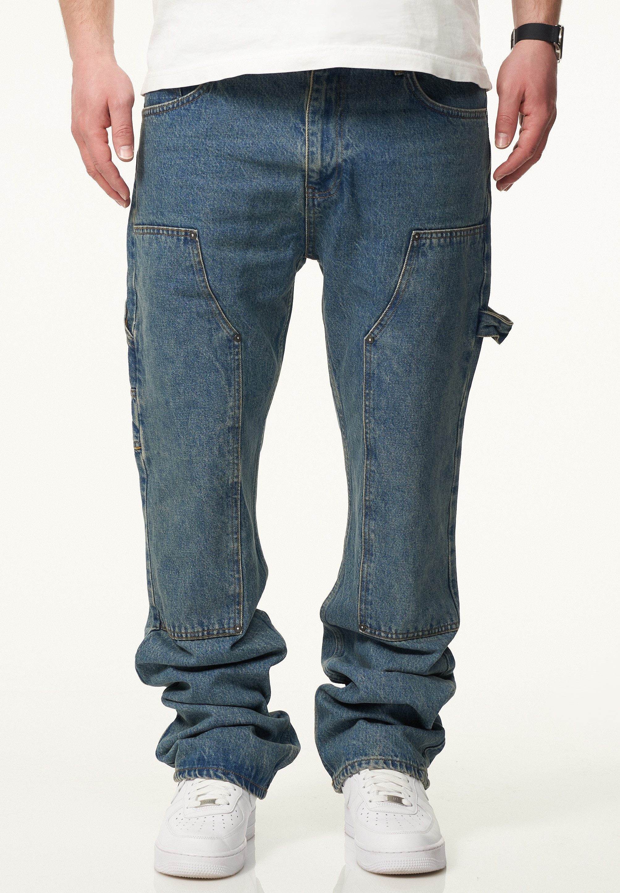 DAILY COTTON Straight-Jeans DCPONTON Herren Lange Carpenter Hose Jeans Stra günstig online kaufen