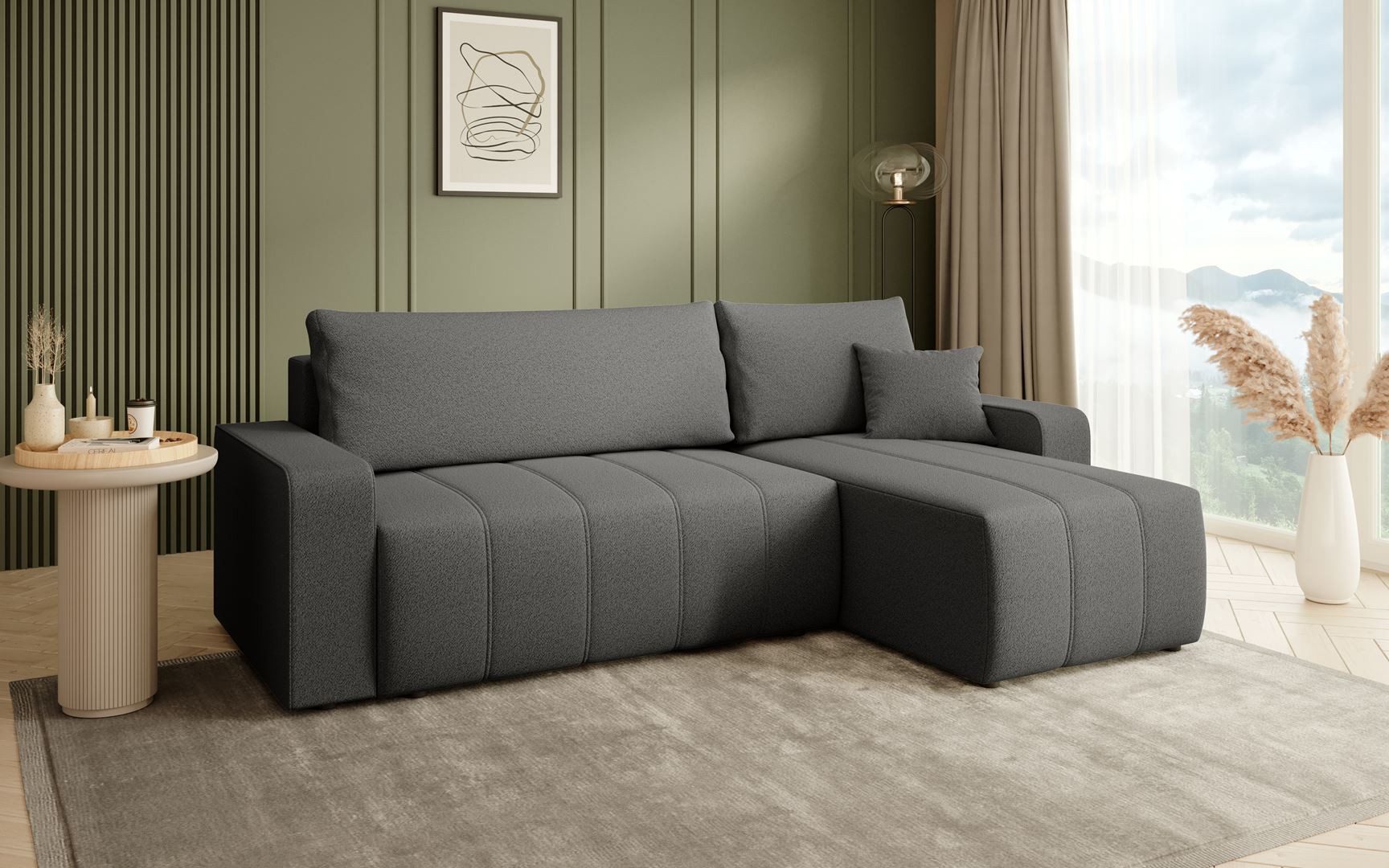 Beautysofa Ecksofa MORI, universelle Seite, mit günstig online kaufen