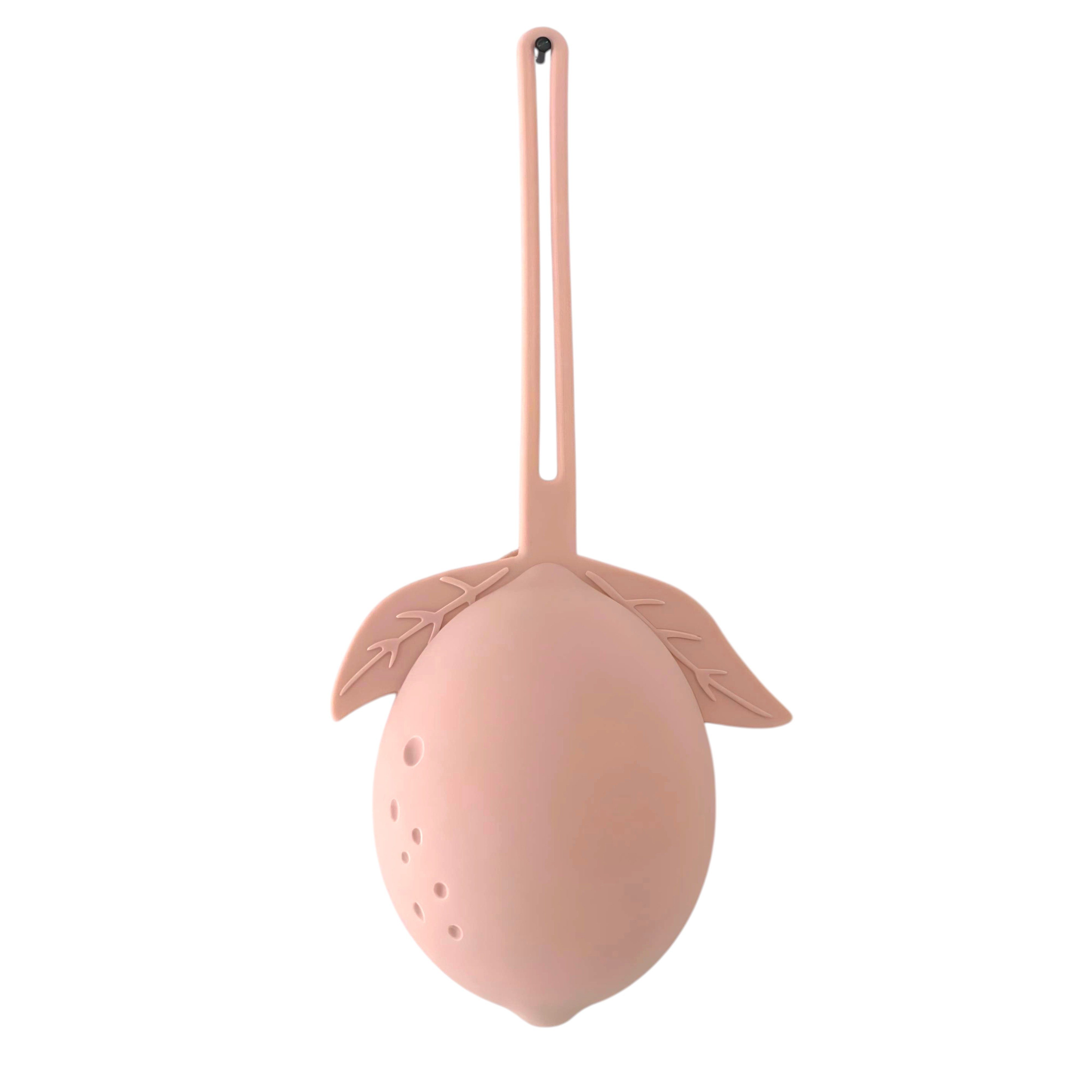 Schnullerbefestigung Schnullerhalter "Zitrella" aus Silikon in Rosa