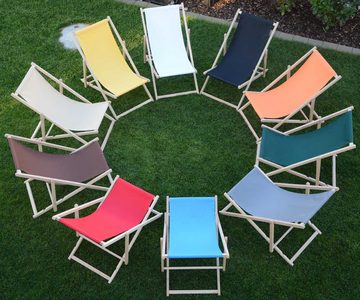 Systafex® Gartenliege Relaxliege Liegestuhl Strandstuhl Gartenliege Sonnenliege weiß, Liegestuhl mit Bezug, 1 St., fertig montiert, Premiumqualität