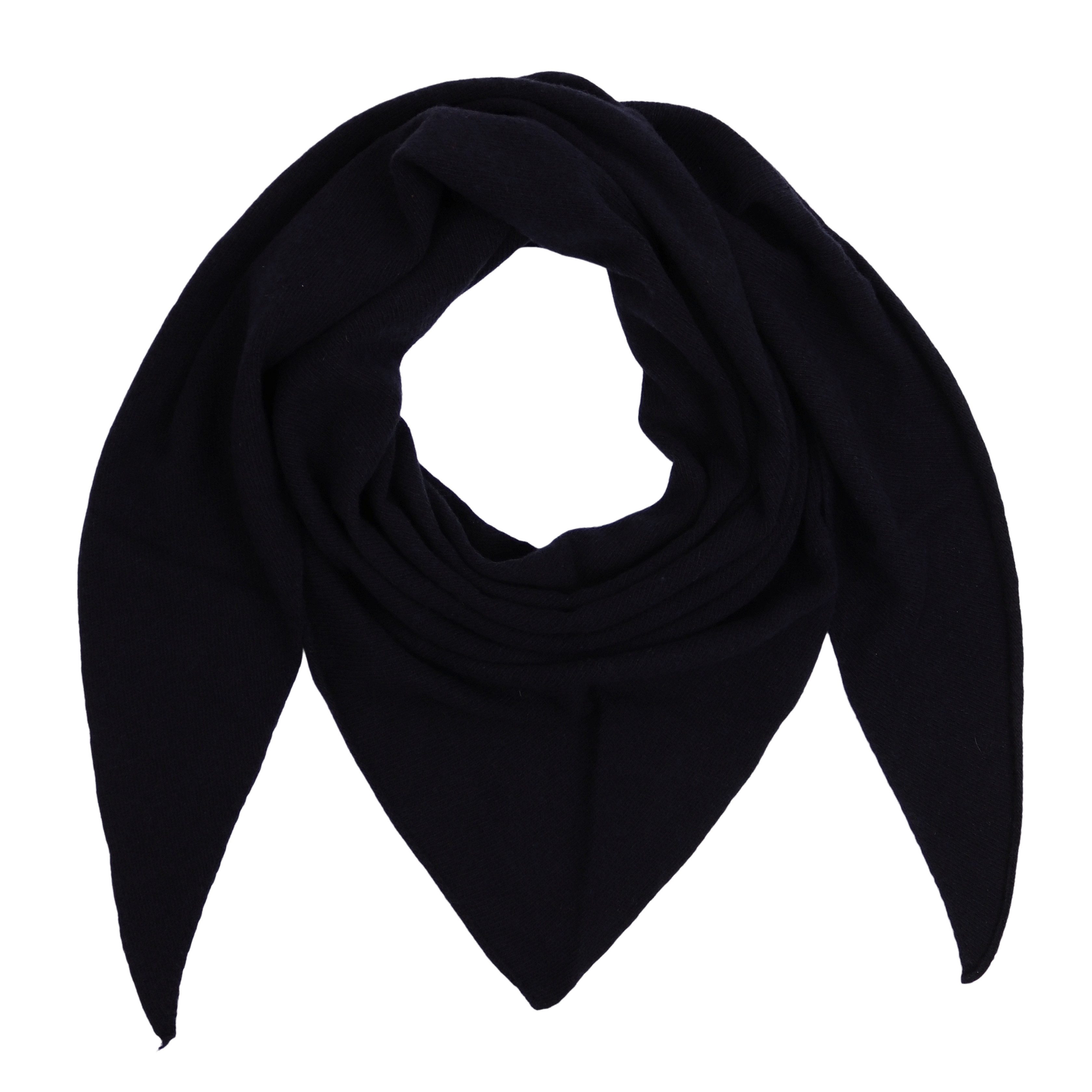 MIRROSI Dreieckstuch Strick Dreiecksschal aus Laine Wolle; 160x65cm, Schlicht und edel in Unifarbe – warm, soft & vielseitig kombinierbar