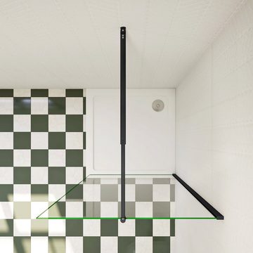 duschspa Duschwand 185cm ESG Trennwand Seitenwand Nano Glas Walk in Dusche, Einscheibensicherheitsglas, Sicherheitsglas, (Set), Glas, Nano Glas