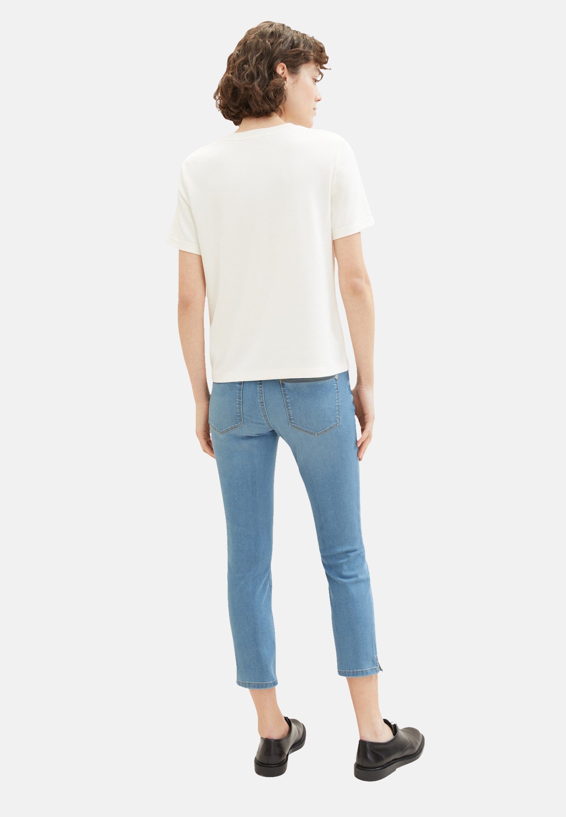 TOM TAILOR 5-Pocket-Jeans Jeans Slim Alexa Cropped 7/8 Hose (1-tlg)