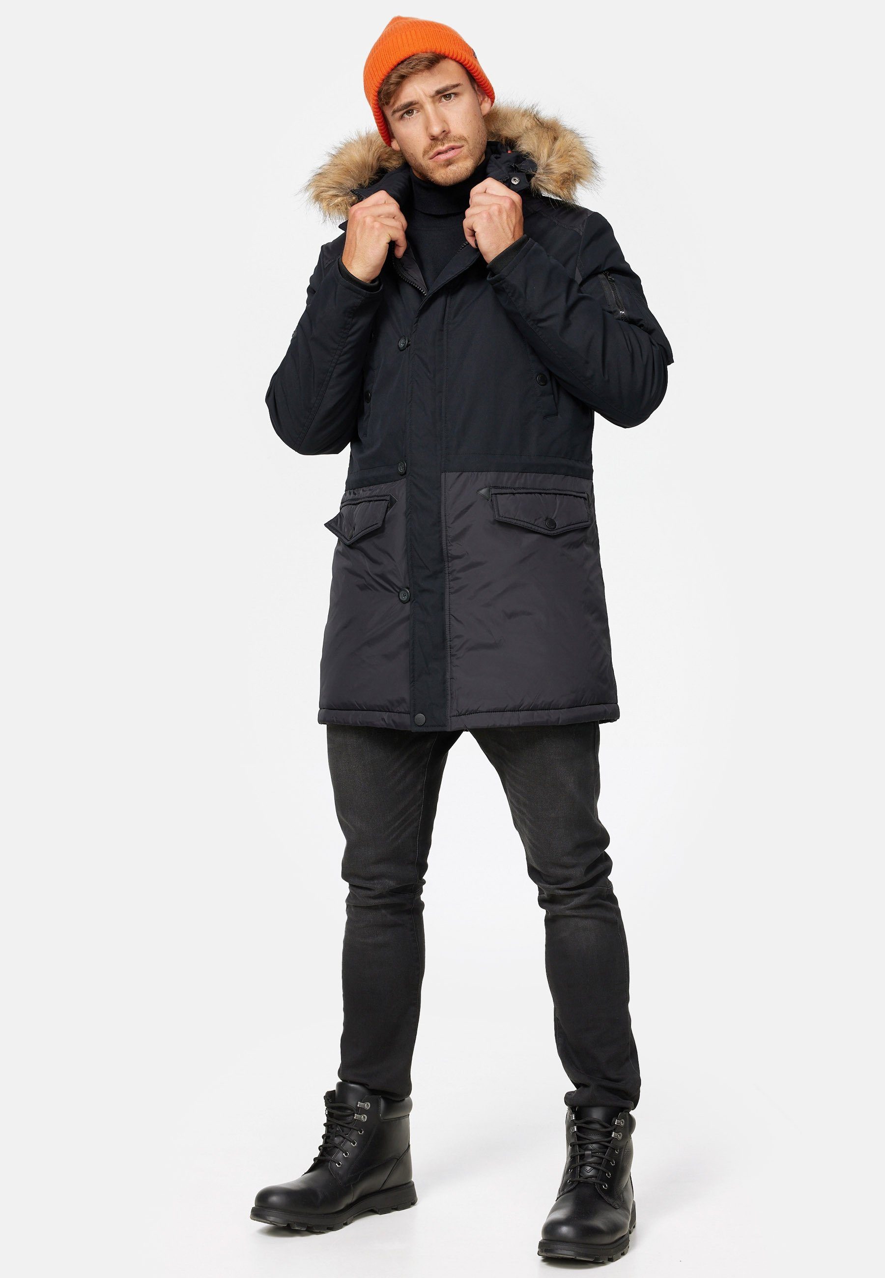 Indicode Parka Herren Jarl Herrenparka Herrenjacke