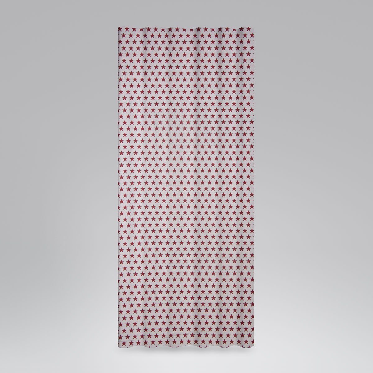 245cm, made Smok-Schlaufenband Vorhang blickdicht, Germany, vorgewaschen Vorhang SCHÖNER in (1 St), SCHÖNER weiß LEBEN. LEBEN., Baumwolle, handmade, Sterne rot mit