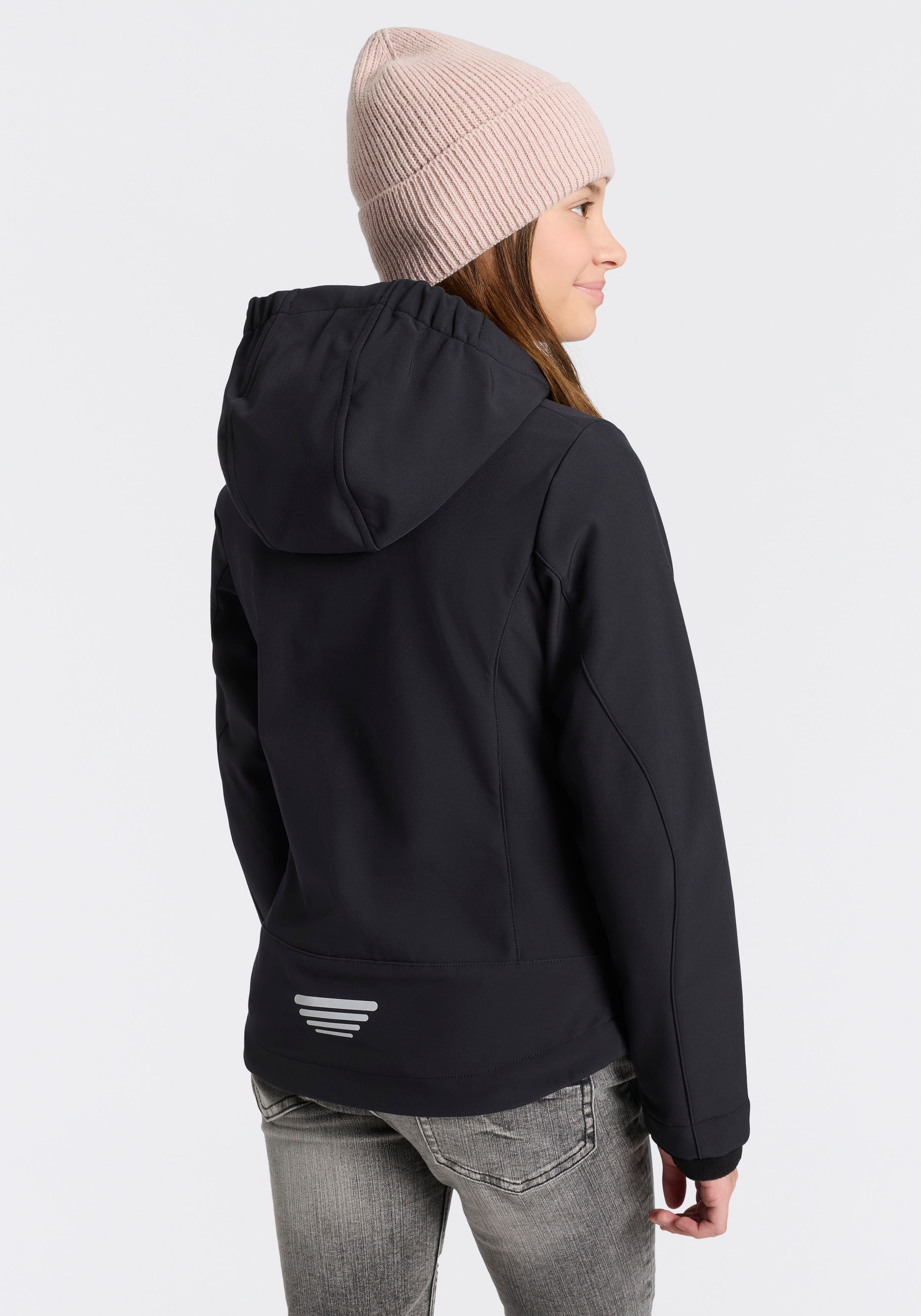 CMP Softshelljacke KID G JACKET FIX HOOD für Kinder43405465 Atmungsaktiv & Wasserabweisend & Windabweisend,Übergangsjacke