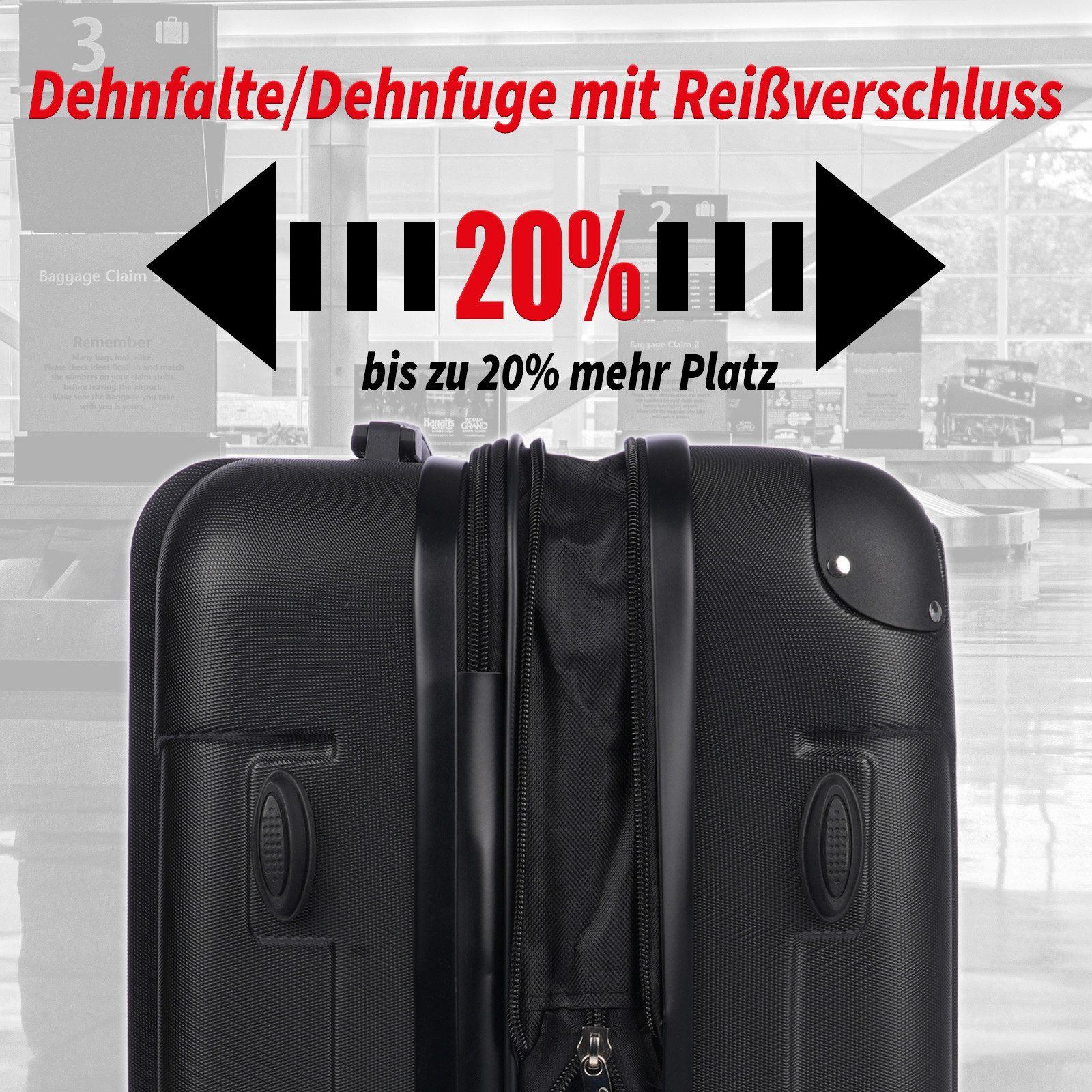 Weissmantel Kofferset 5er Koffer Set Hartschalenkoffer Kofferset XL Bordgep günstig online kaufen