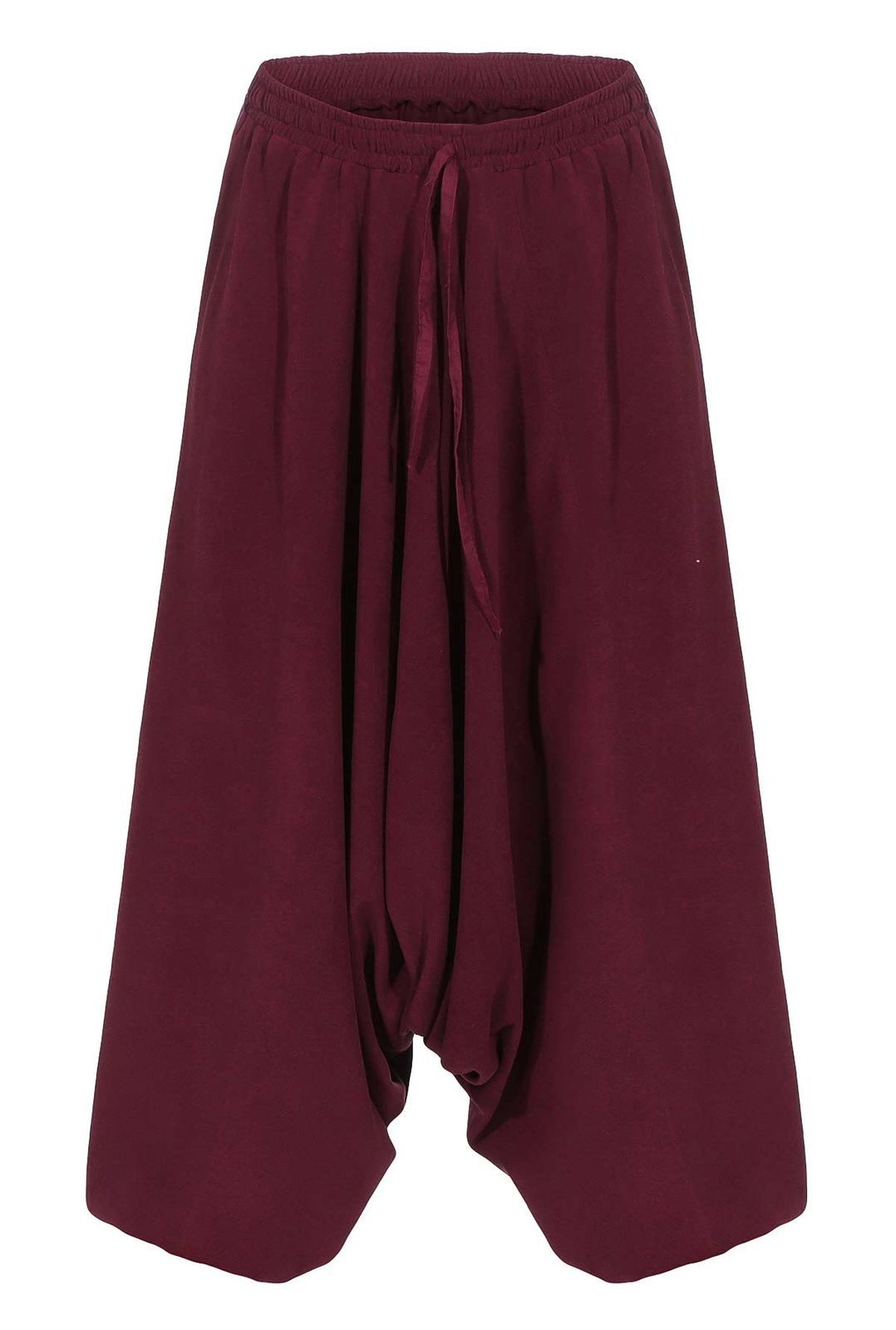 KUNST UND MAGIE Haremshose Unisex Fleecehose Thermo Haremshose Wellnesshose Boho Winter Hose