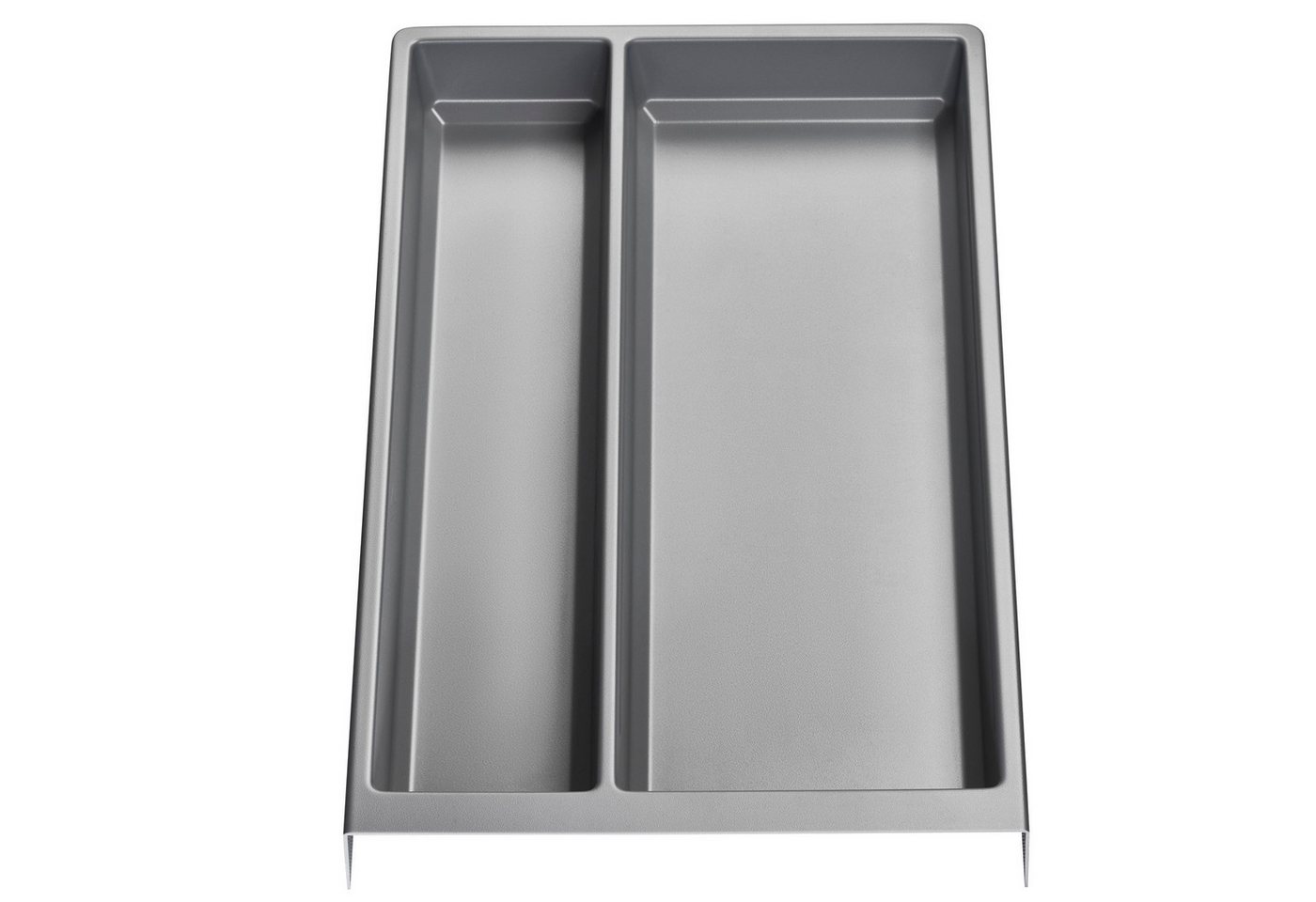 SO-TECH® Schubladeneinsatz SEPARADO Individual (300 x 474 x 51 mm) ab 40cm Schrankbreit (1 St), Mehrzweckeinsatz silbergrau genarbt für große Küchenutensilien