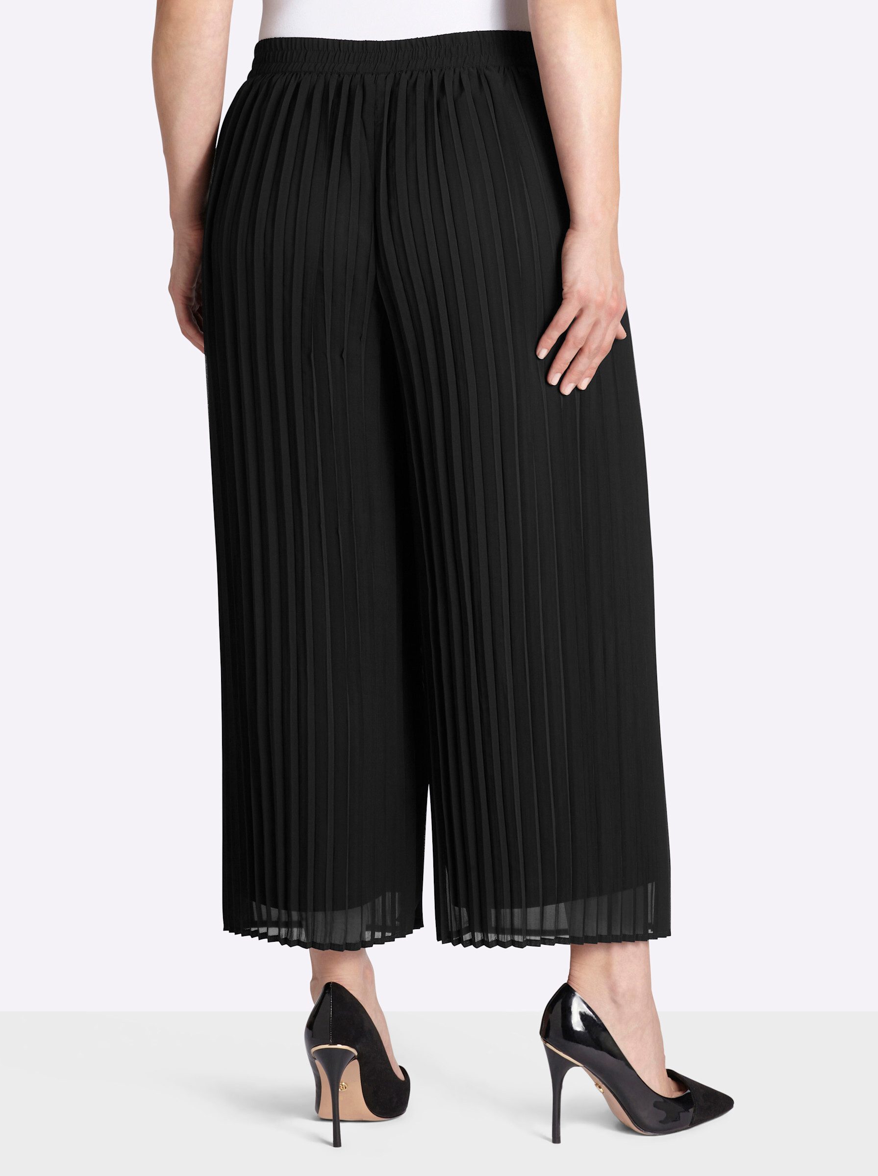Sheego Shorts Plisseehose erhöht günstig online kaufen