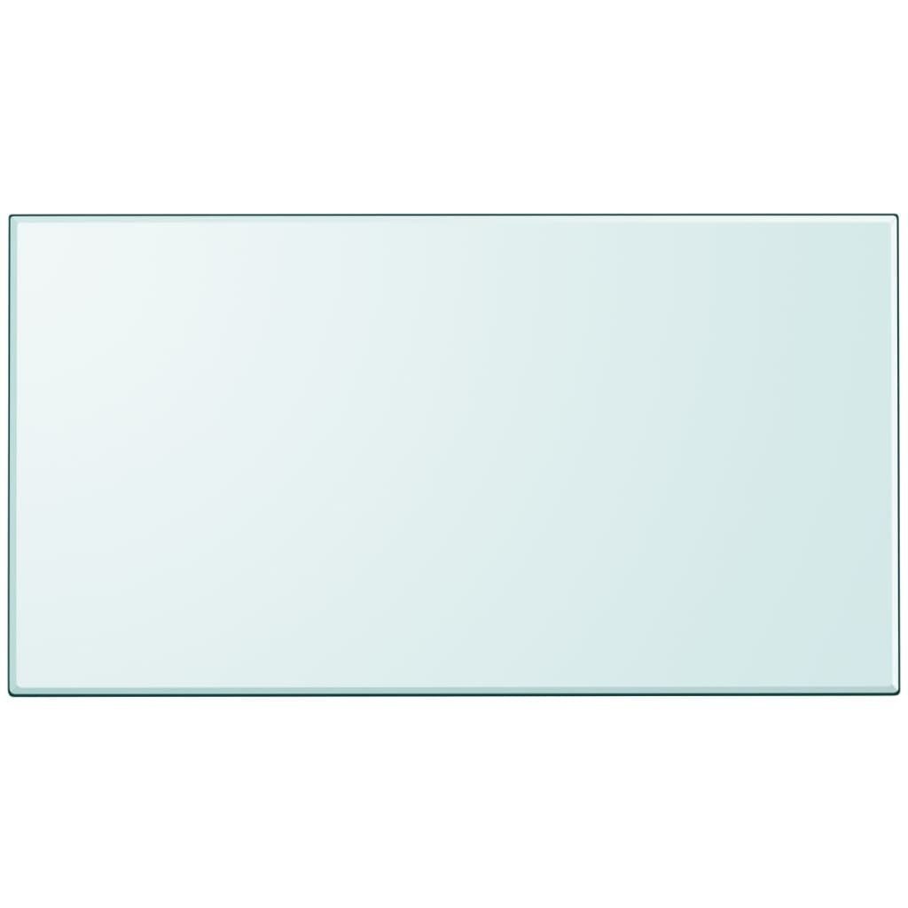 furnicato Tischplatte aus gehärtetem Glas 1200 x 650 mm Transparent (1 St), Robuste Schutzplatte mit 8 mm Stärke für Esstische und Couchtische