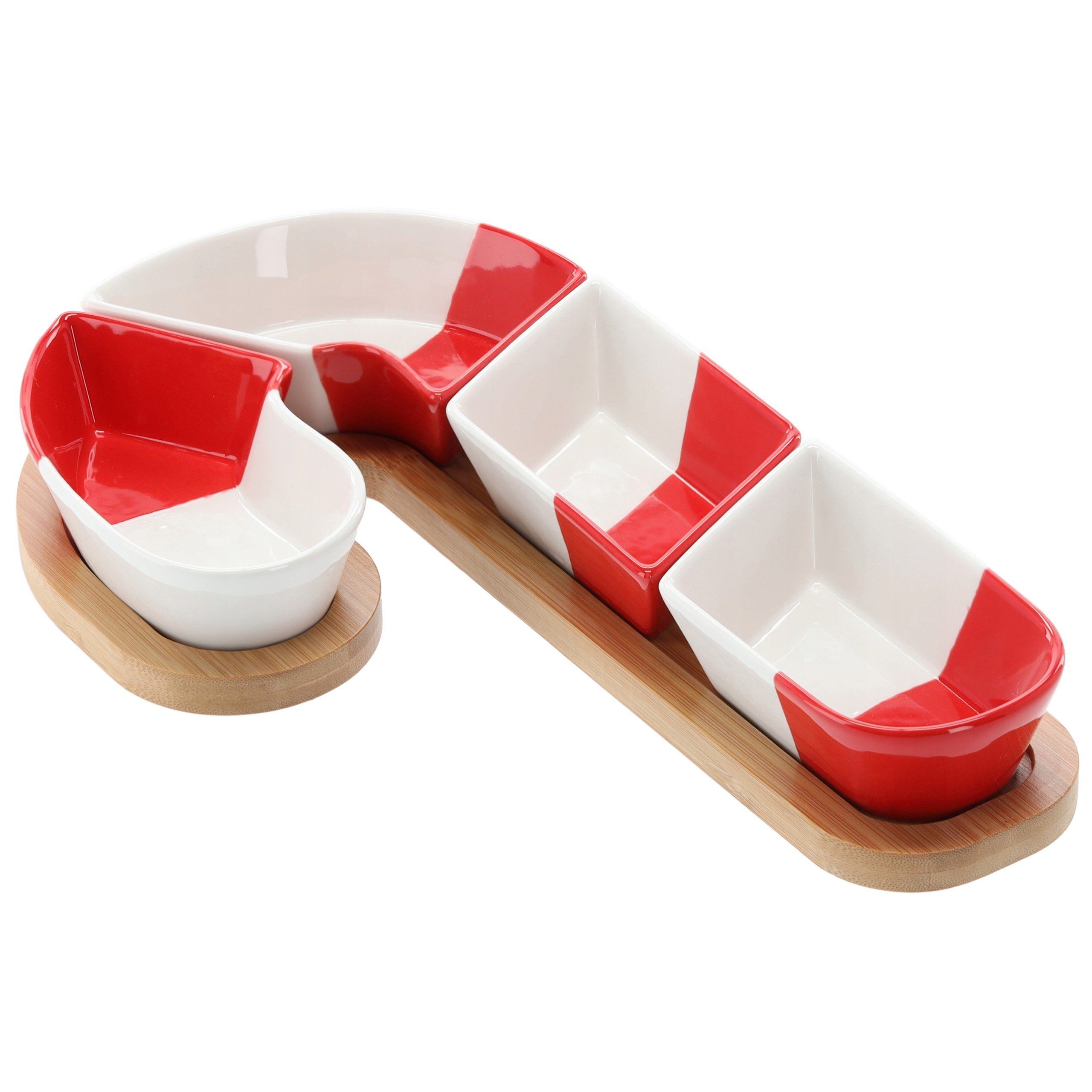 Sarcia.eu Dekoschale Vorspeisen-Servier-Set, Zuckerstange - 4 Schalen günstig online kaufen