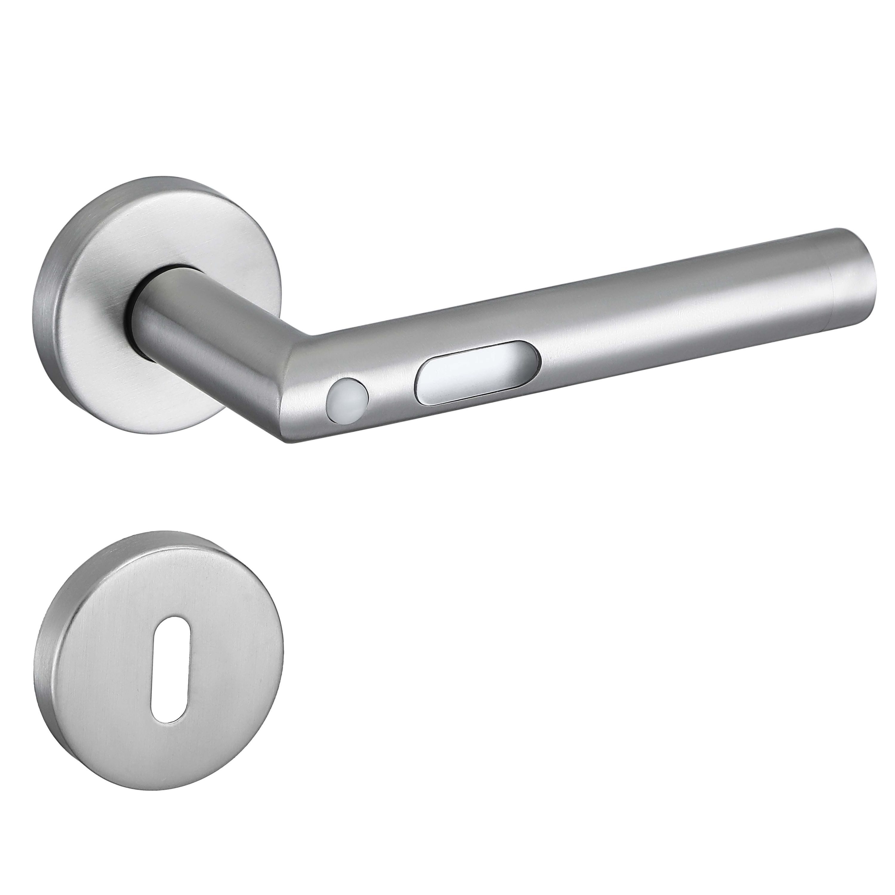 MeinTürgriff Drückergarnitur Orbit Edelstahl LED Türgriff für Innentüren Ro günstig online kaufen