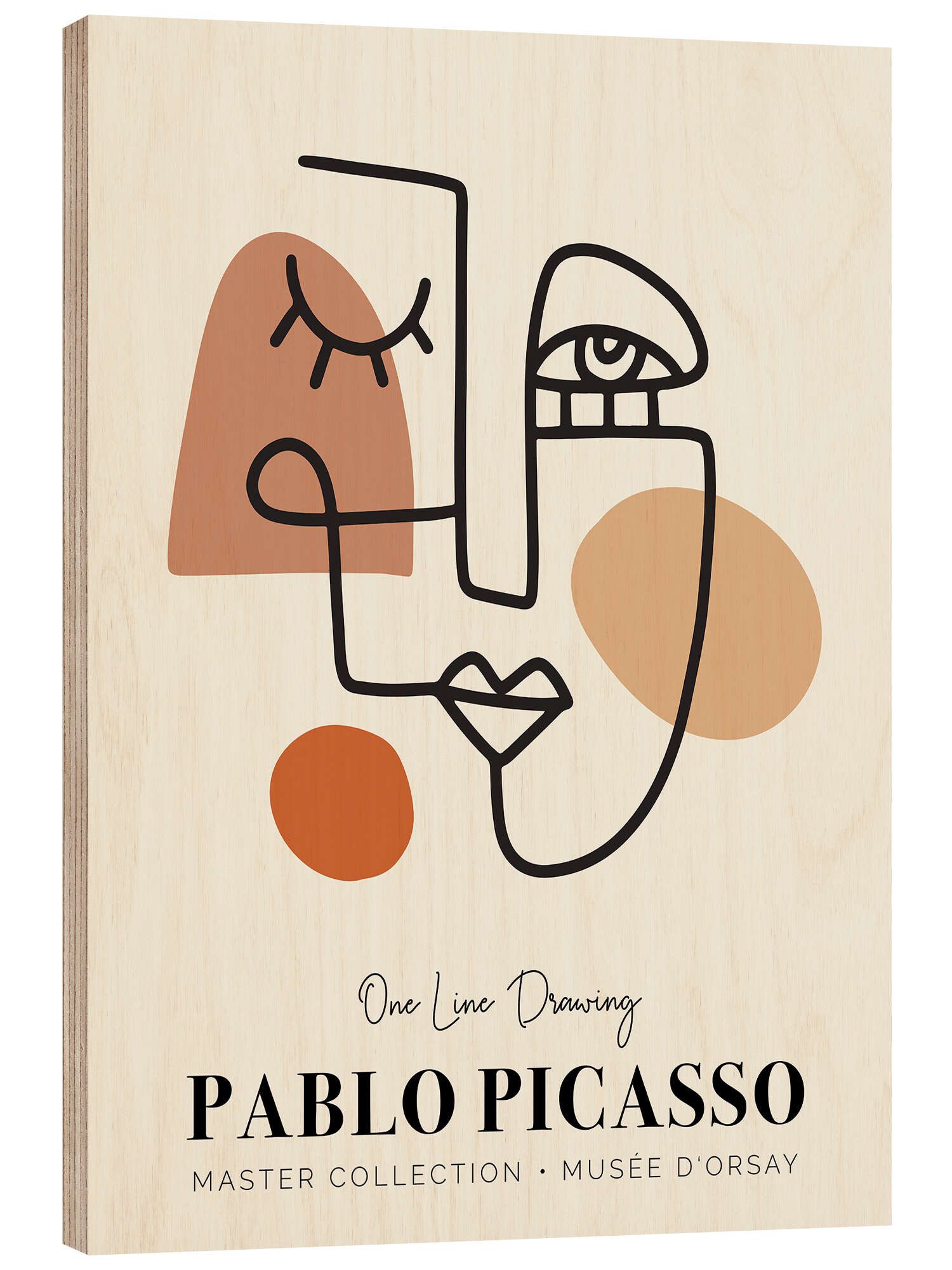 Posterlounge Wandbild Pablo Picasso One Line Drawing II, erhältlich als Poster, Leinwandbild, Wandsticker oder Acrylglasbild