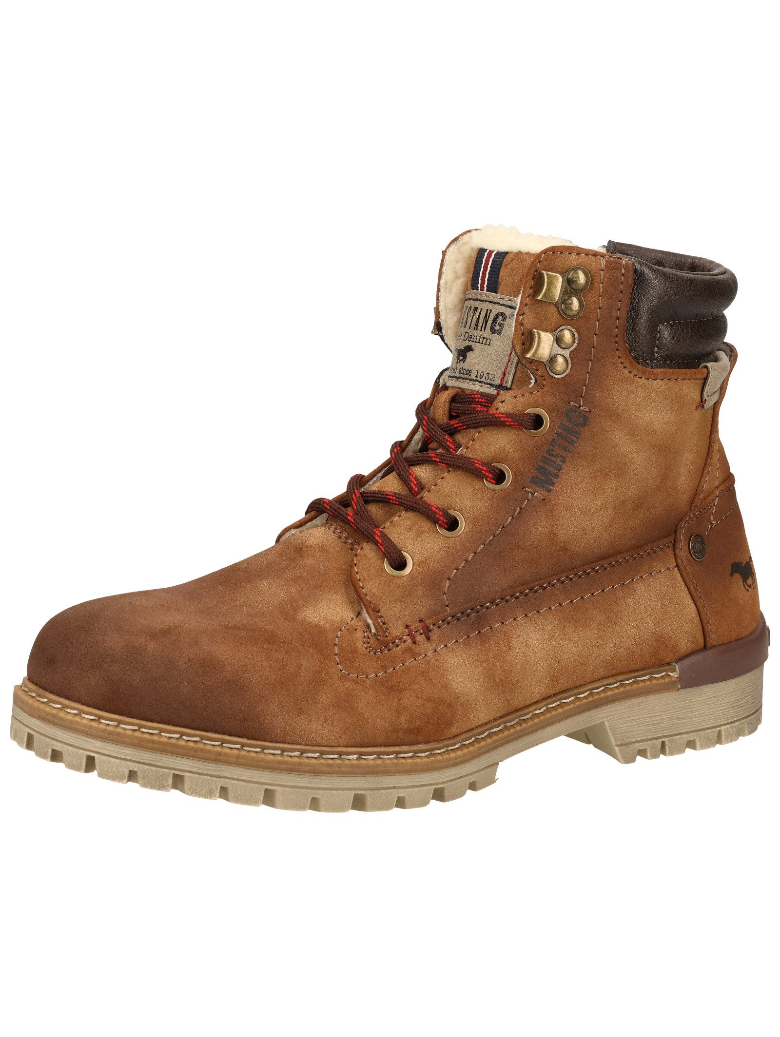 Mustang Shoes Mustang Shoes Stiefelette Lederimitat Schnürstiefelette