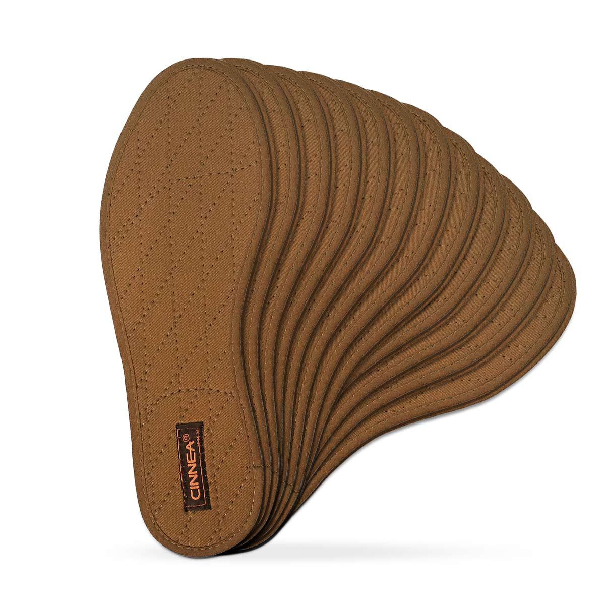 CINNEA Einlegesohlen Wellness Zimt-Einlegesohlen, Vorteilspack: 12 Paar (12-tlg), gegen Schweißfüße und Fußgeruch