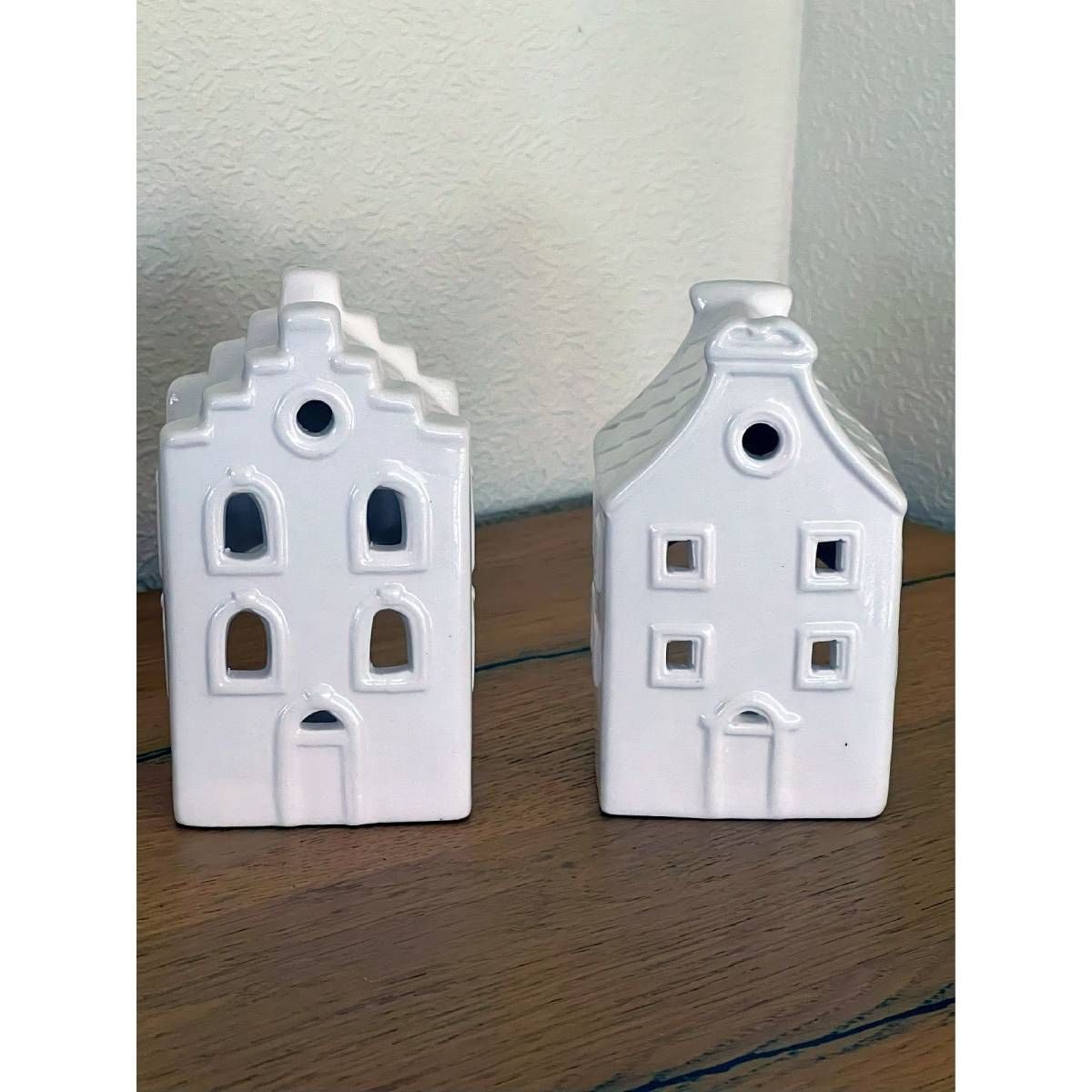 G. Wurm Teelichthalter 2er Set Lichthaus weiß aus Porzellan verschiedene Gr günstig online kaufen