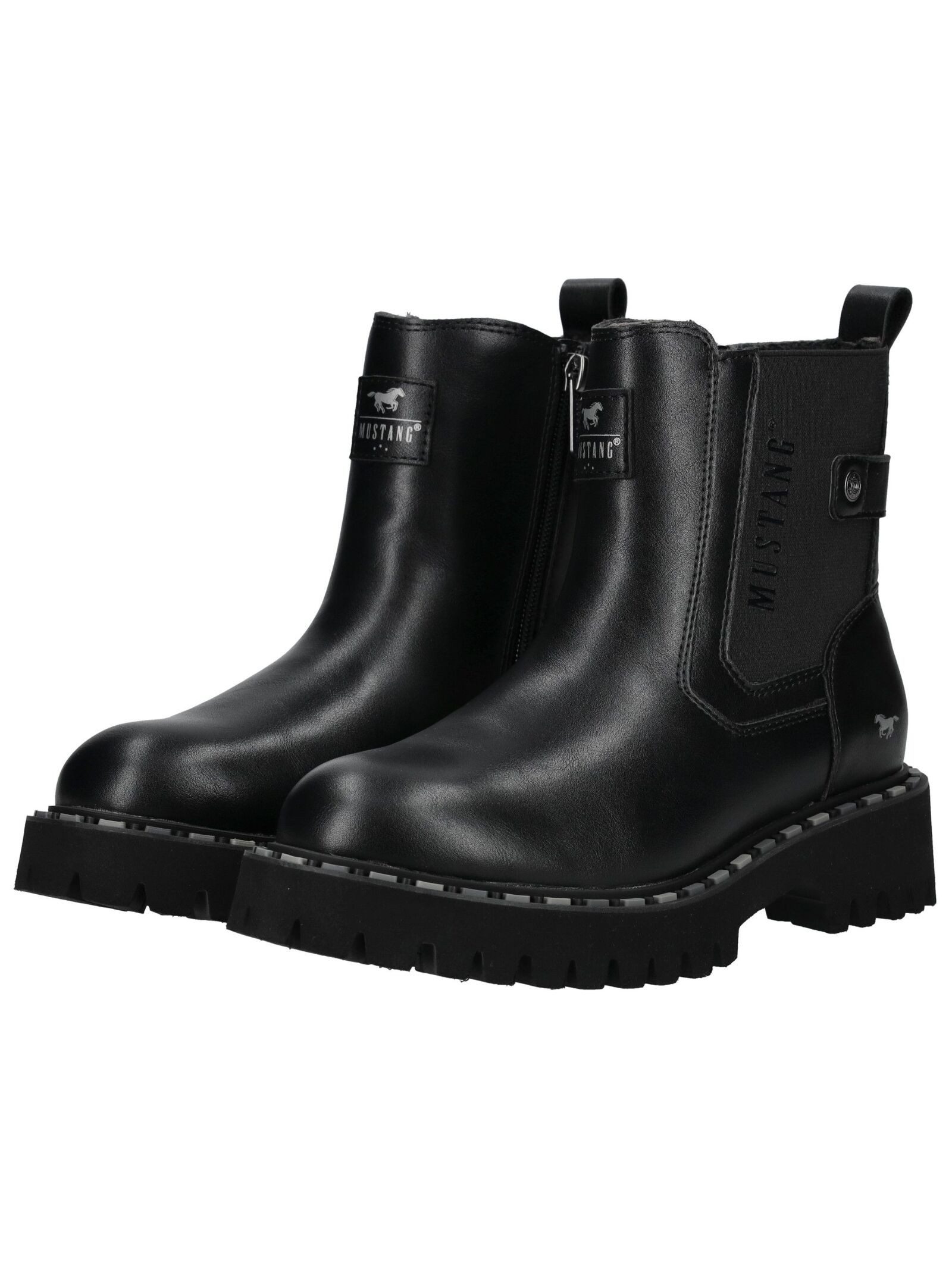 Mustang Shoes Mustang Shoes Stiefelette Lederimitat/Textil Stiefelette – Bild 4 von 5