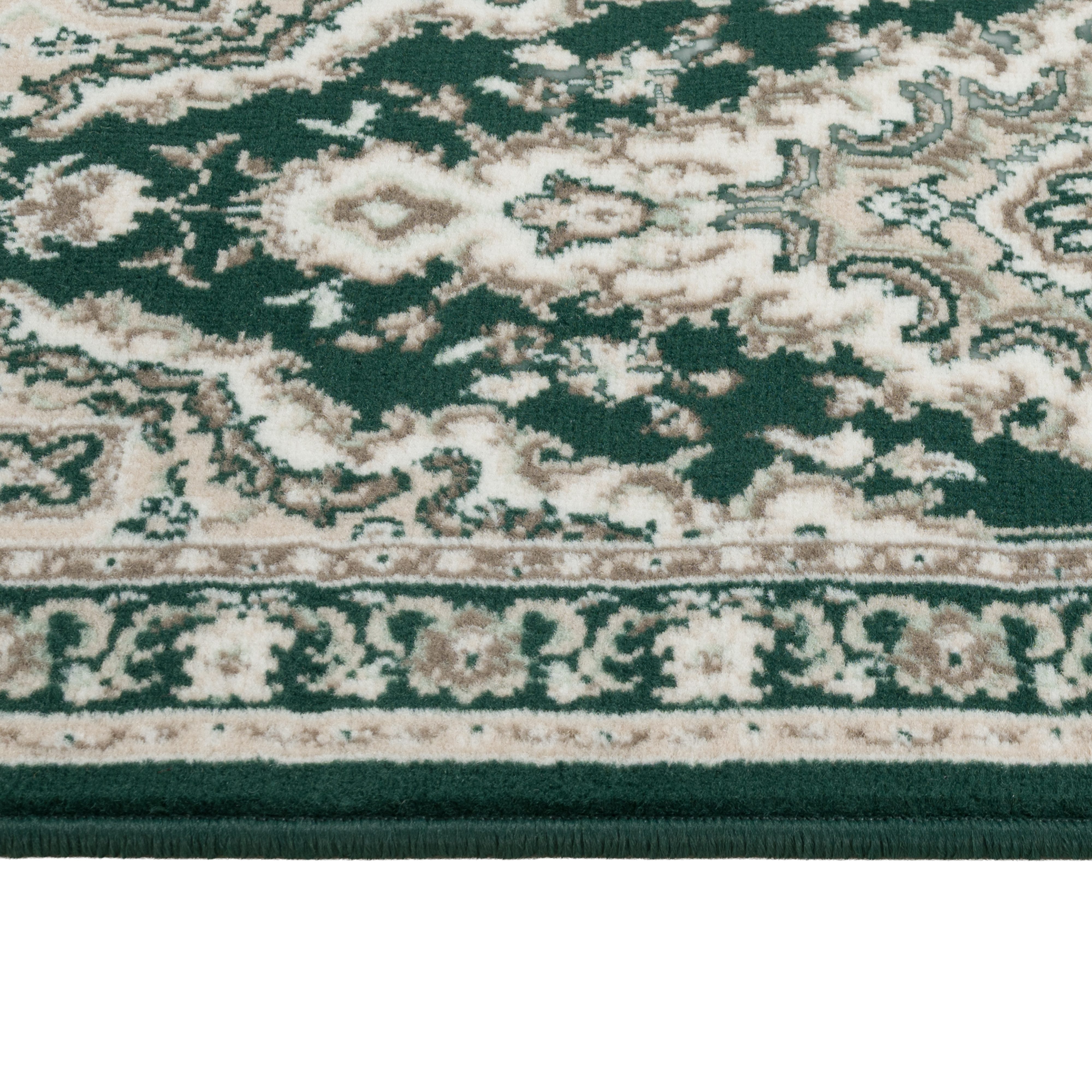 my home Bettumrandung Oriental, Made in Belgium, Höhe 7 mm, (1-tlg), Läufer-Set, Kurzflor, Orient-Optik, mit Bordüre, pflegeleicht, elegant