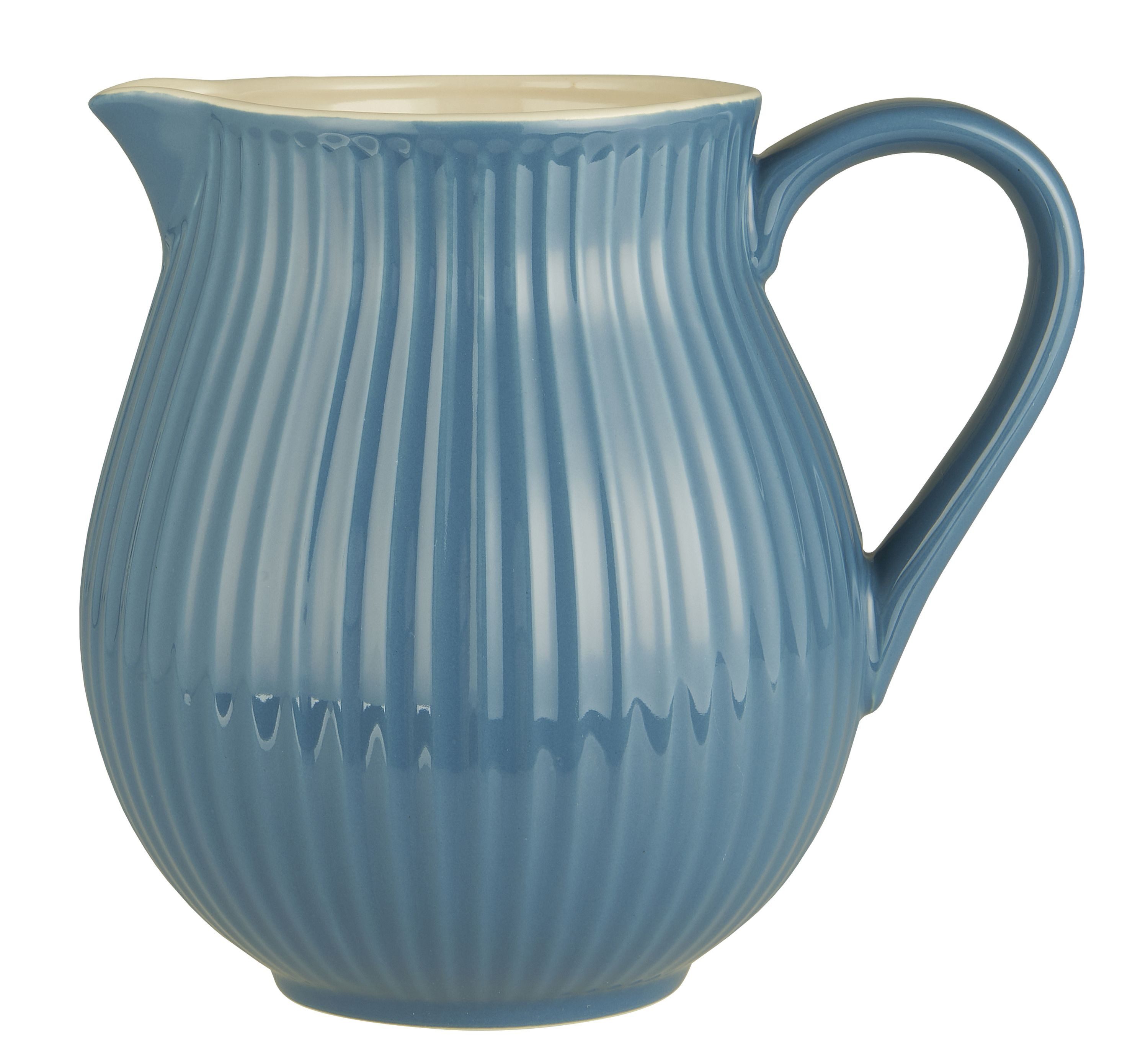 Ib Laursen Kanne Ib Laursen - Krug Kanne Karaffe Wasserkrug Vase Mynte Keramik 2l Blau