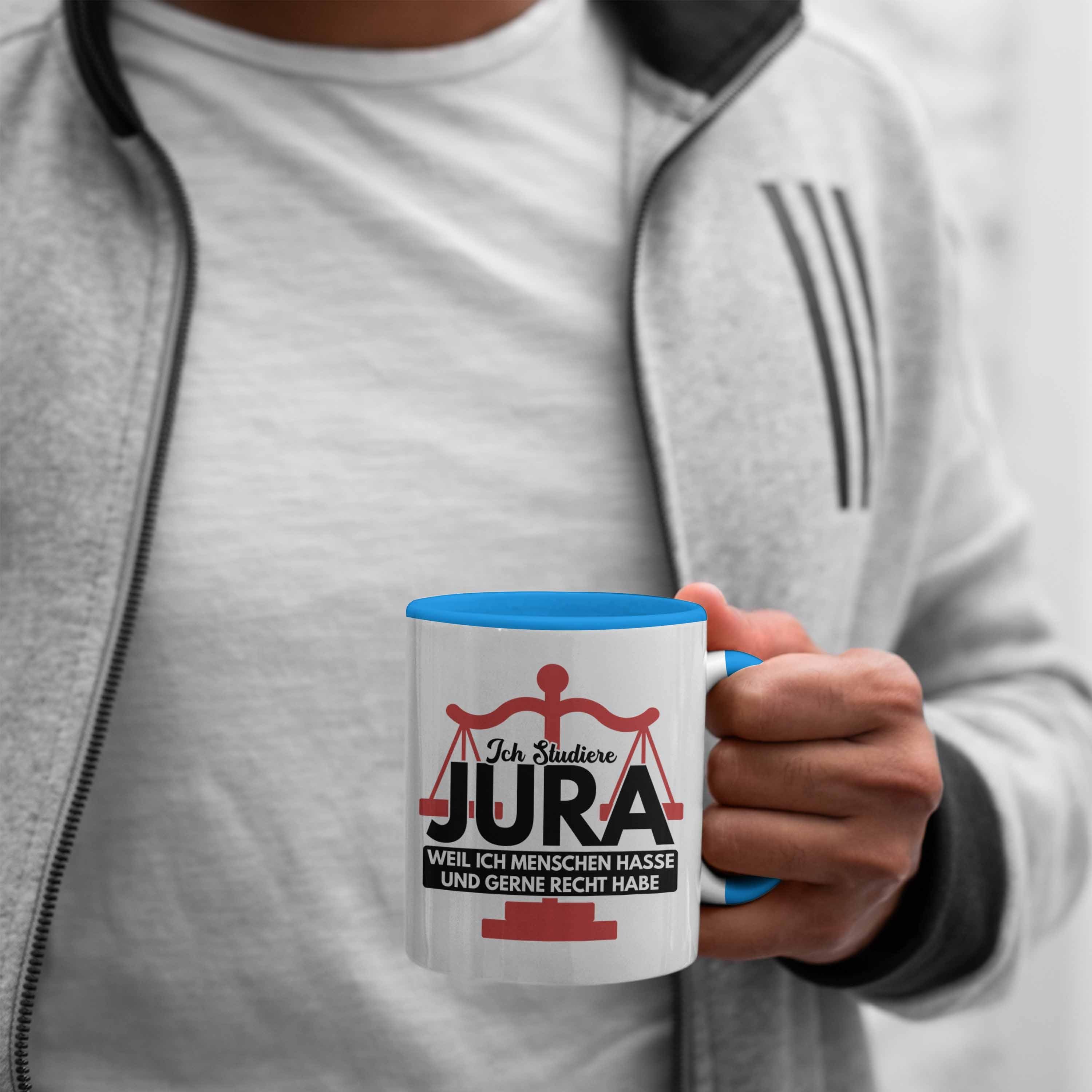 Anwalt Geschenkidee Blau Tasse Tasse - Geschenk Spruch Jur Trendation Jurist Trendation Jura