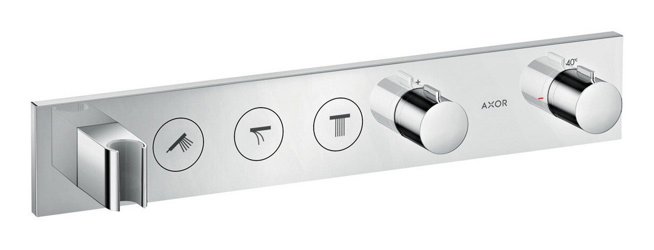 hansgrohe Unterputzarmatur Axor ShowerSolutions Thermostatmodul Select für 3 Verbraucher Unterputz - Chrom