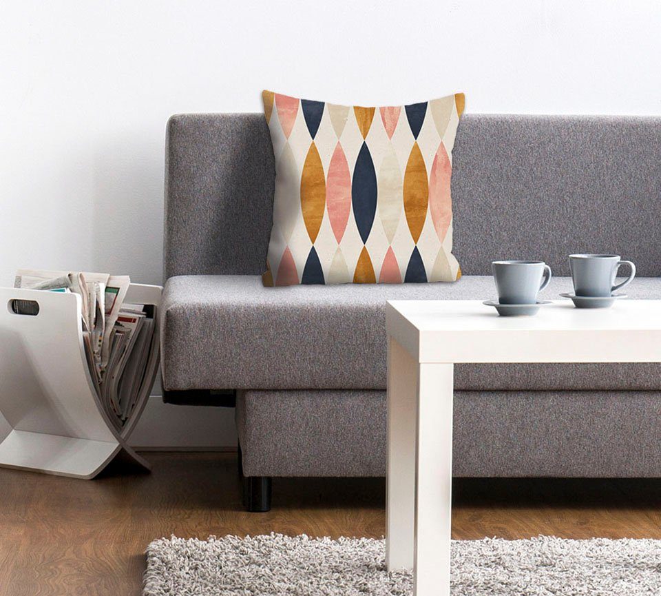 queence Декоративные подушки Ian, Подушкиhülle,Bunte Ellipsen,Formen,Geometrisch,Abstrakt,Farbenfroh