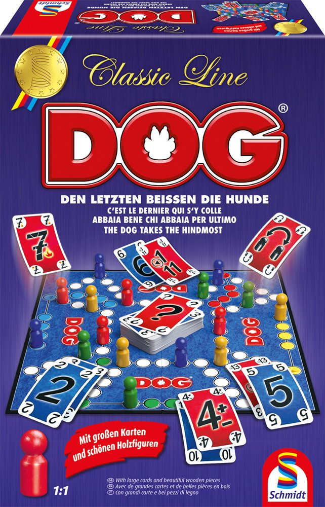 Schmidt Spiele Spiel Familienspiel Taktikspiel Classic Line DOG 49412