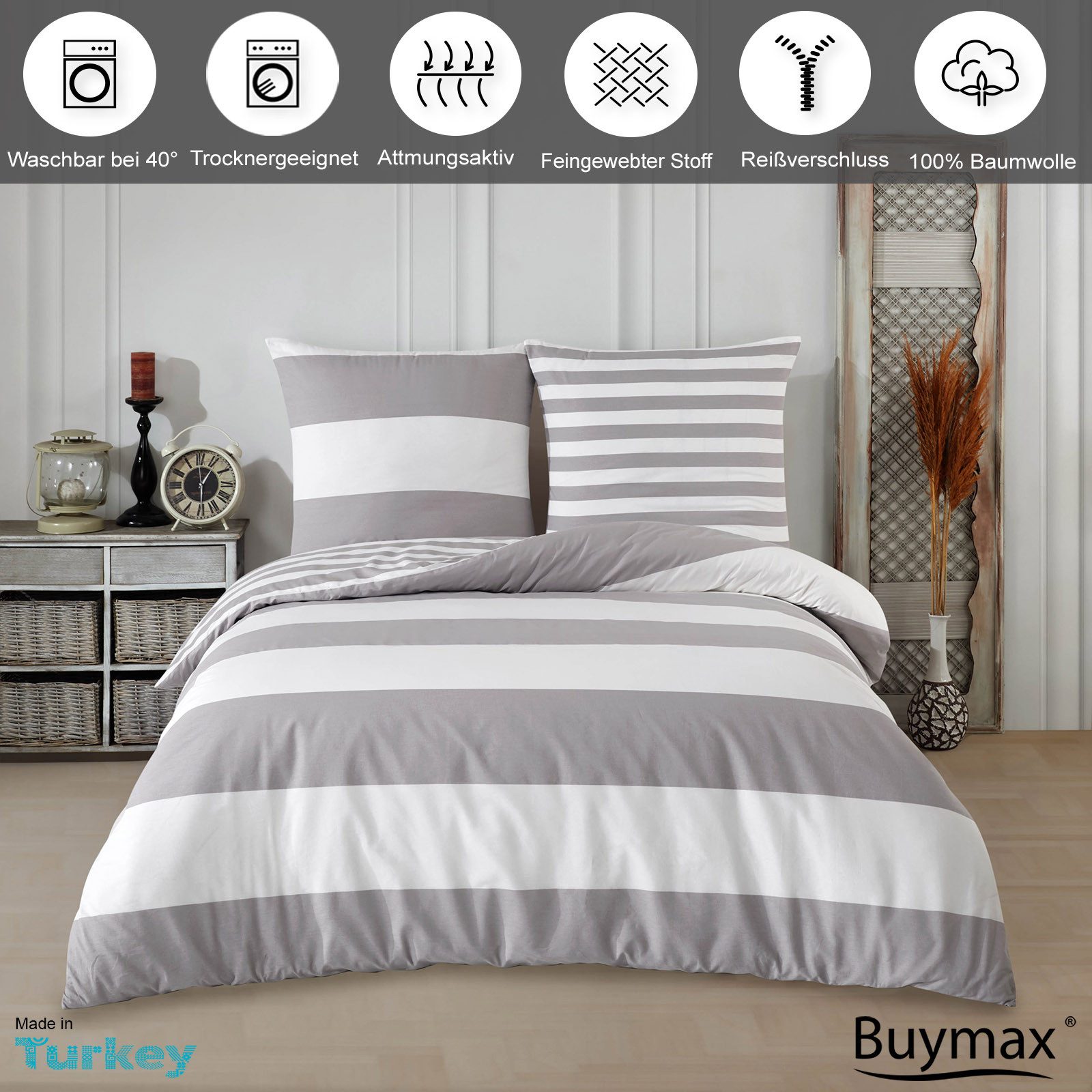 Buymax Bettwäsche Aspara Bettgarnitur, Bettbezug Set, günstig online kaufen