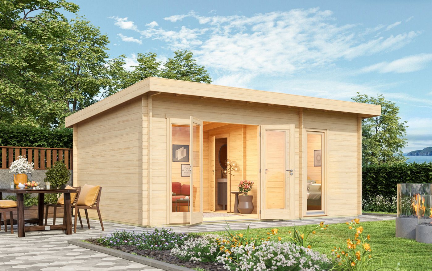 Fjordholz Gartenhaus Rita 44