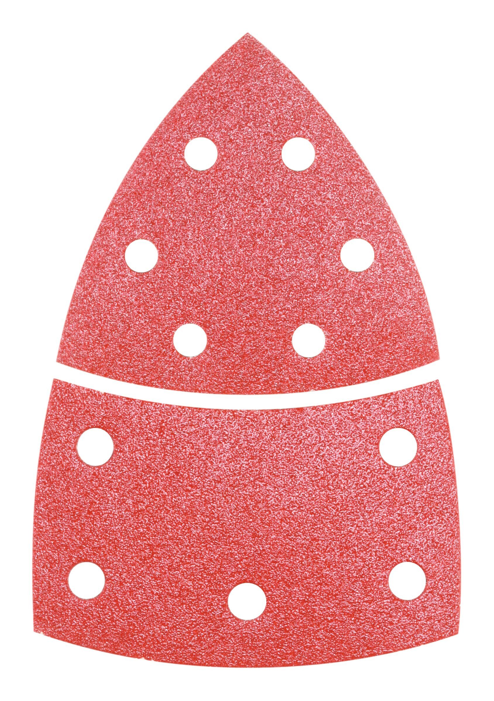 BOSCH Schleifpapier, (10 Stück), C430 Schleifblatt 11 Löcher K80 - 93 mm - 10er-Pack